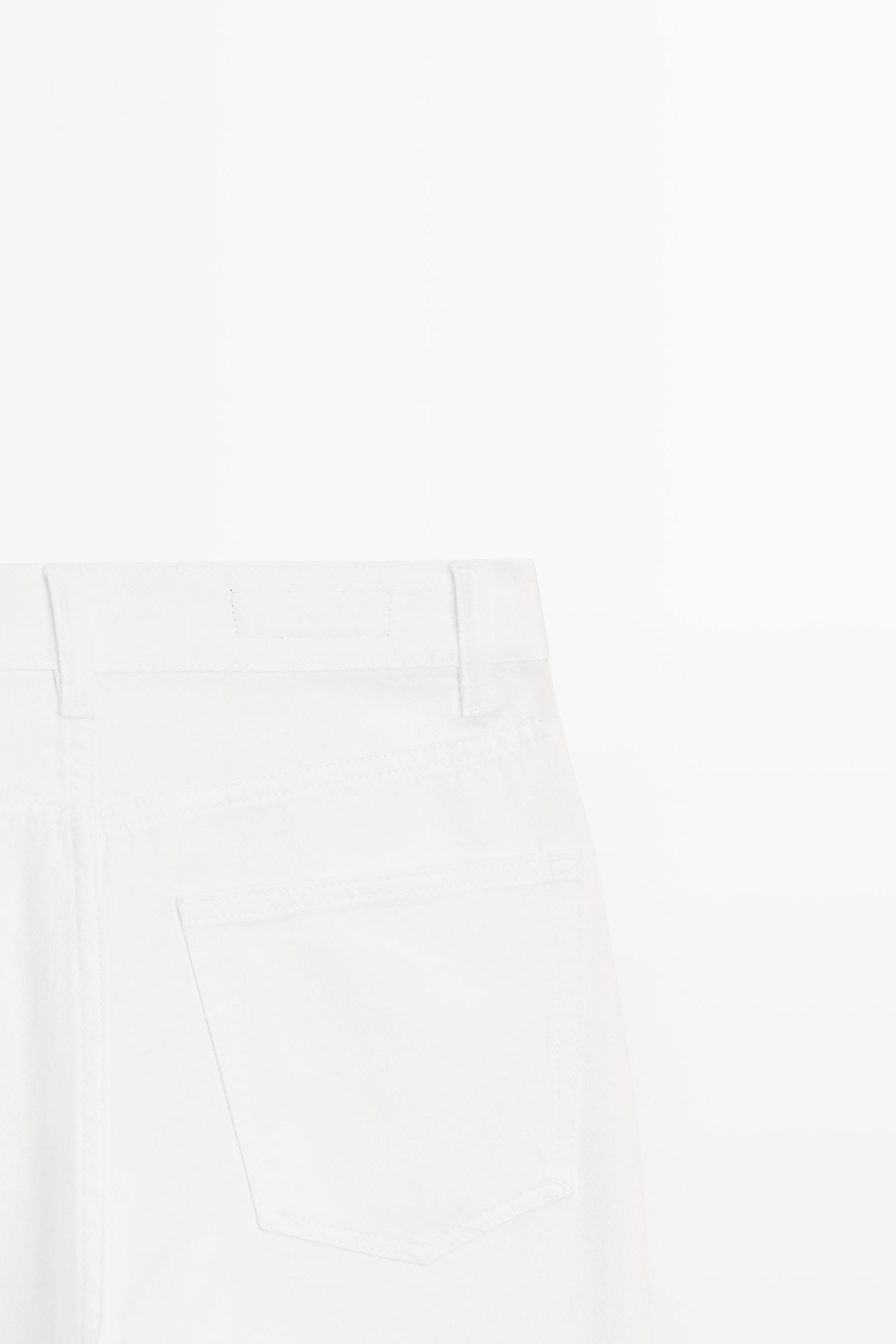 Straight-leg high-waist jeans — Off white