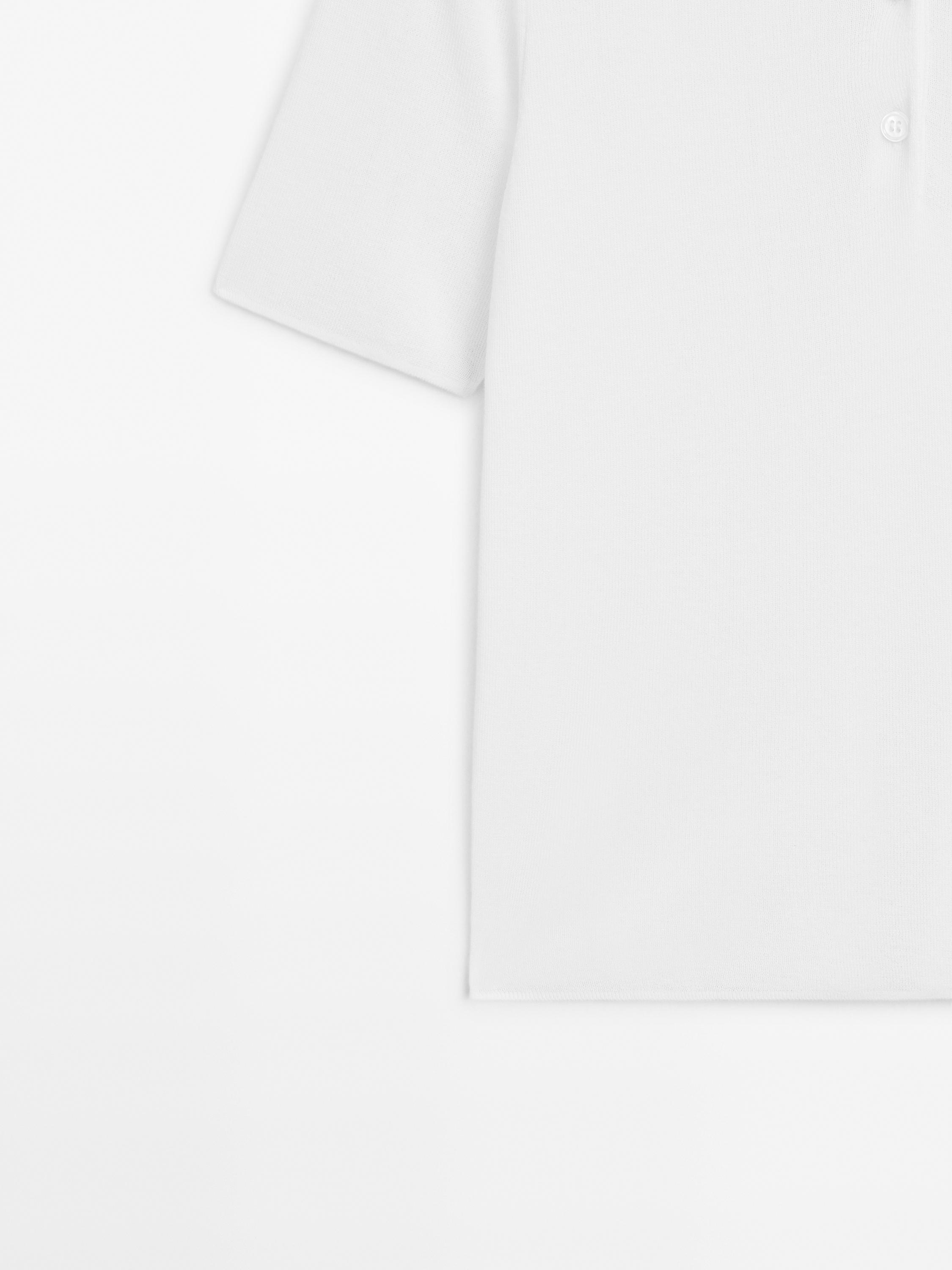 Polo en maille de coton mélangé