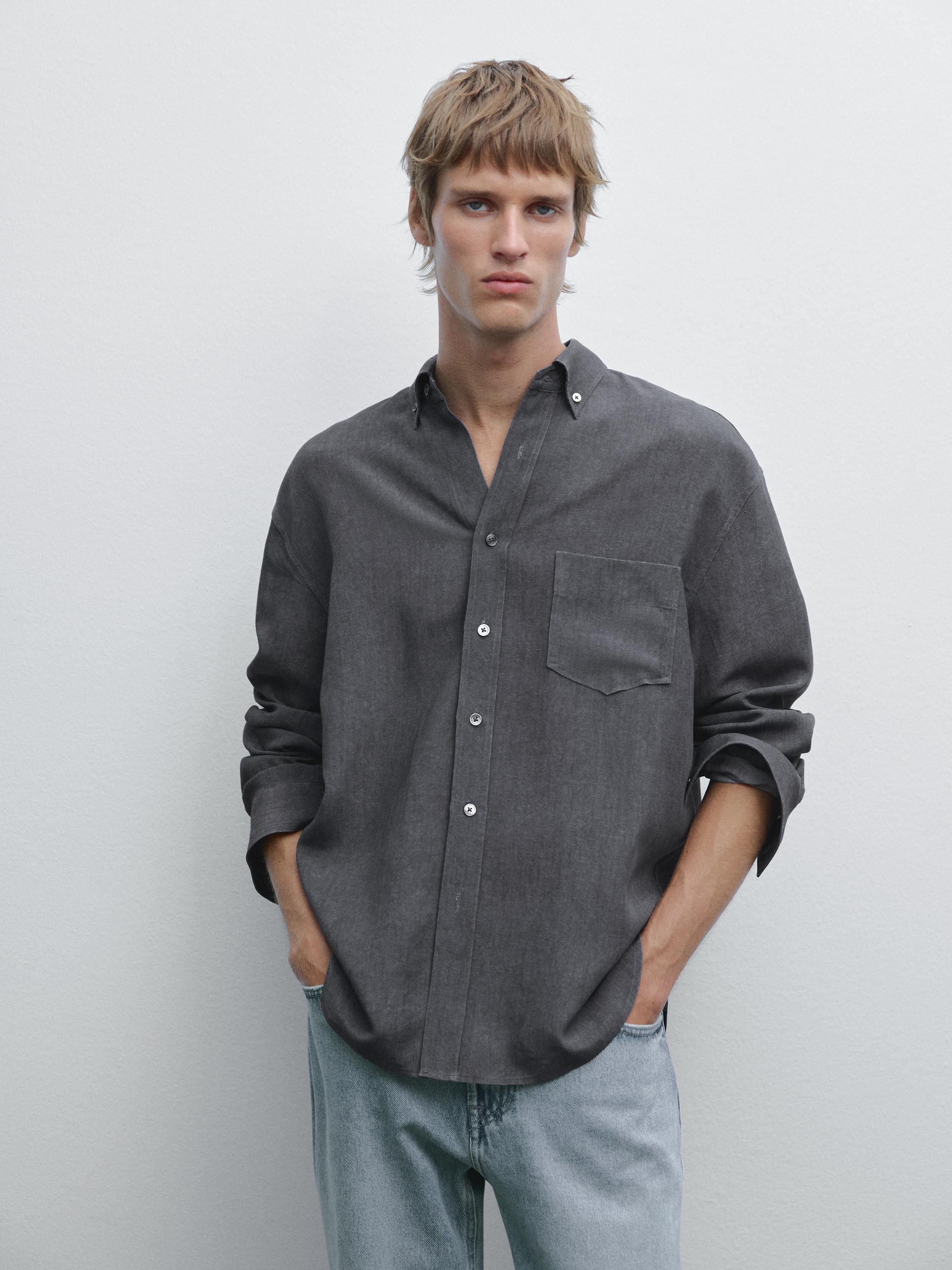 Camisa fluida regular fit