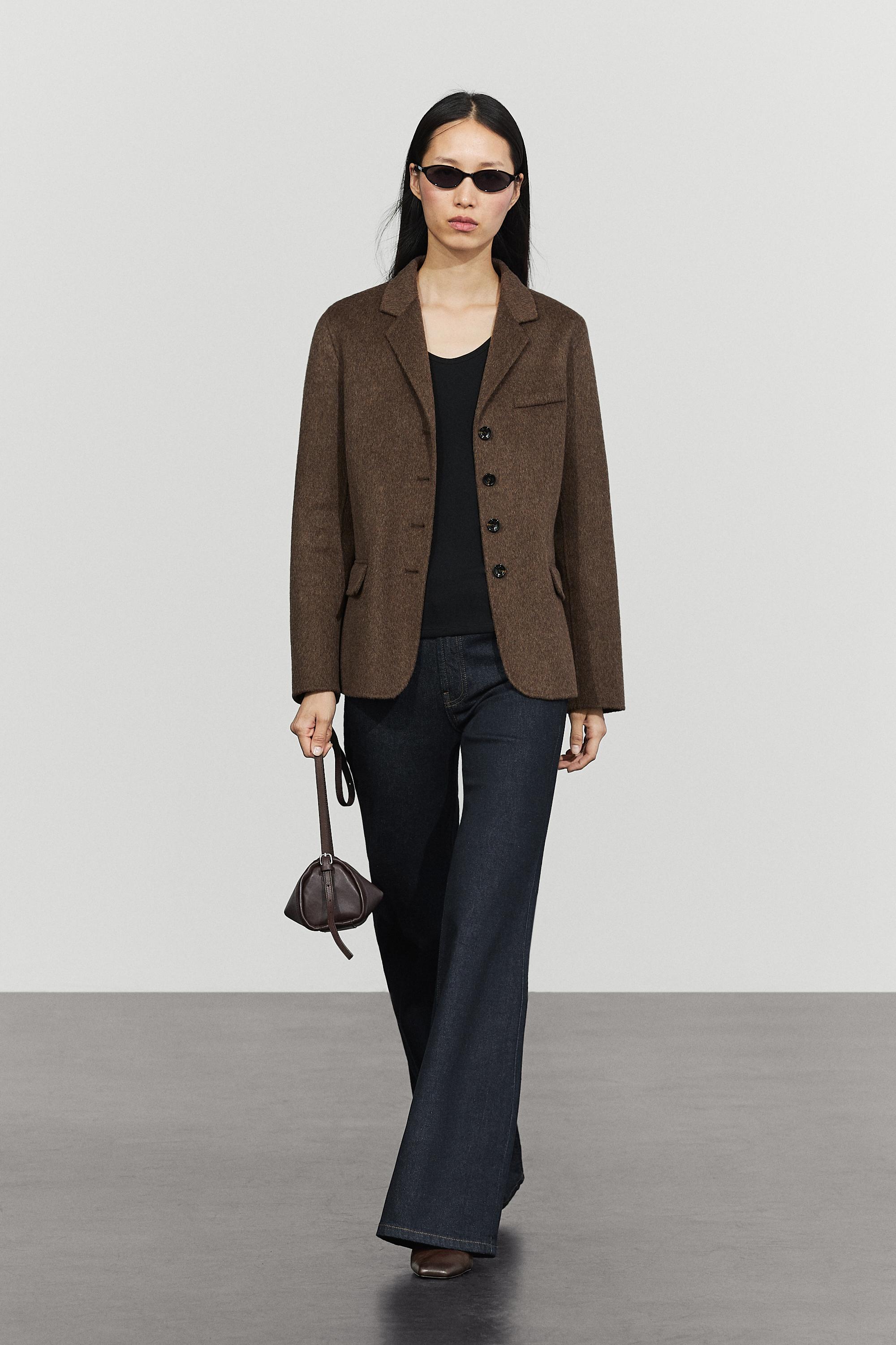Wool blend blazer
