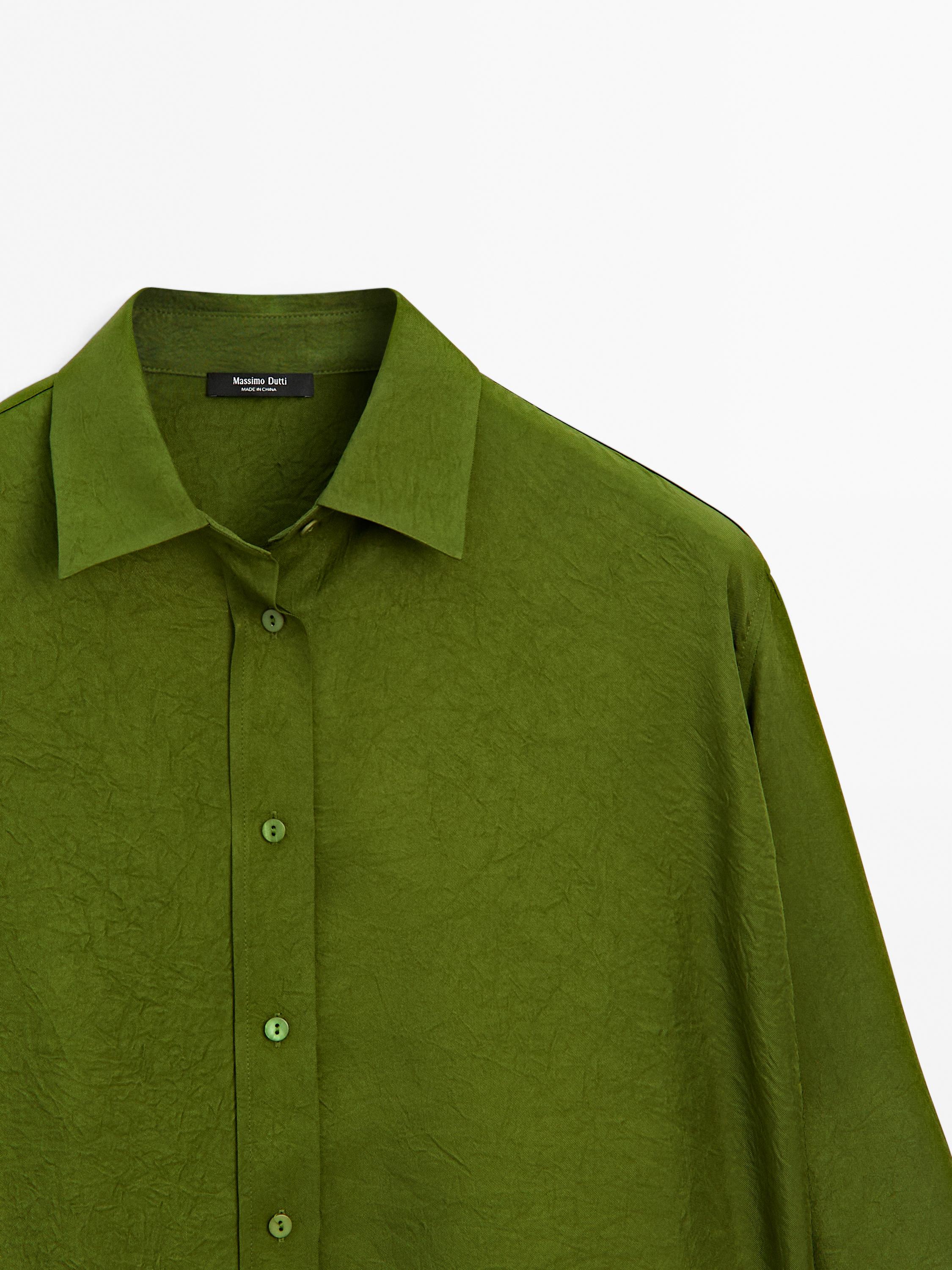 Camisa fluida satinada