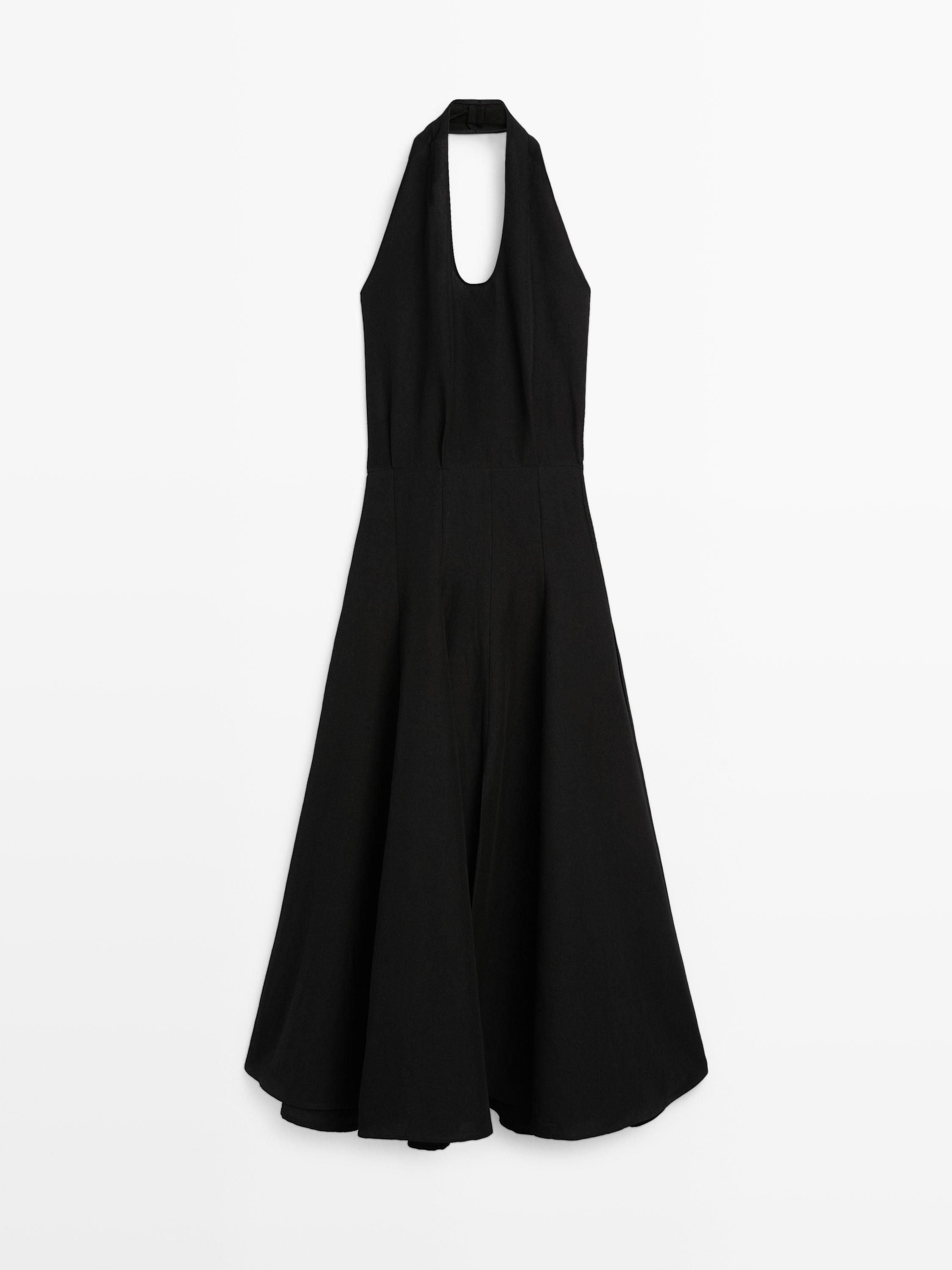 Long contrast dress