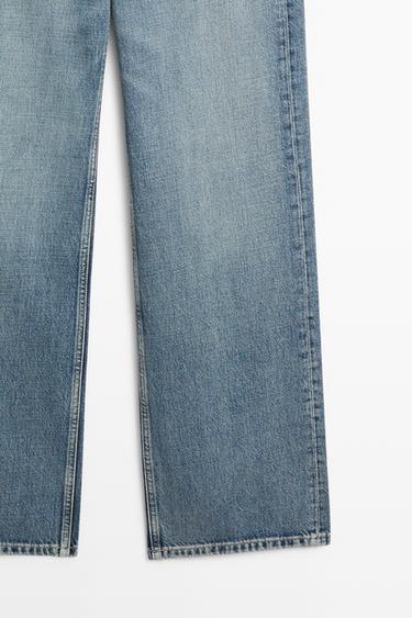 Wide-leg mid-waist jeans — Light Blue 7