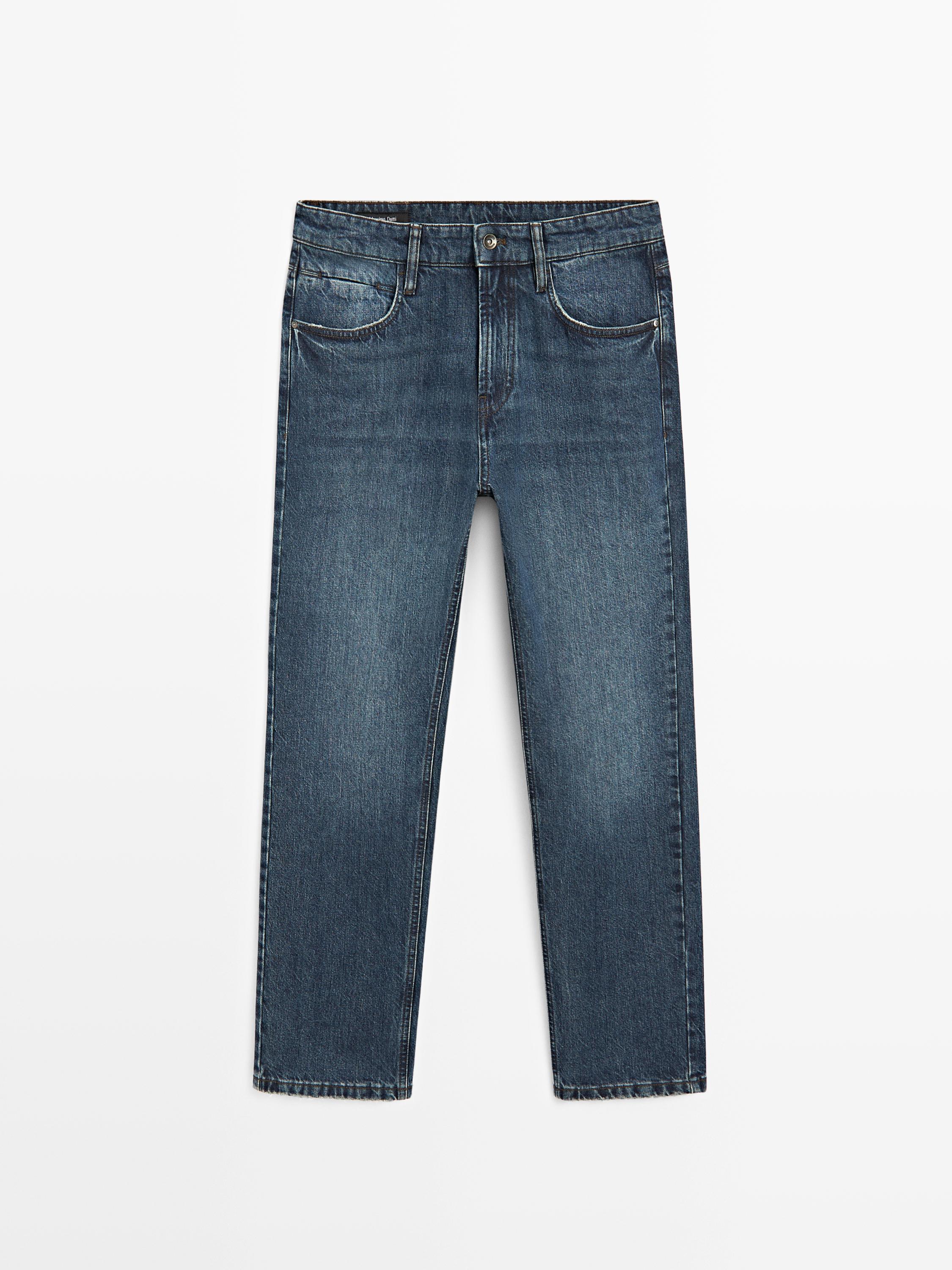 Tapered fit jeans — DARK BLUE