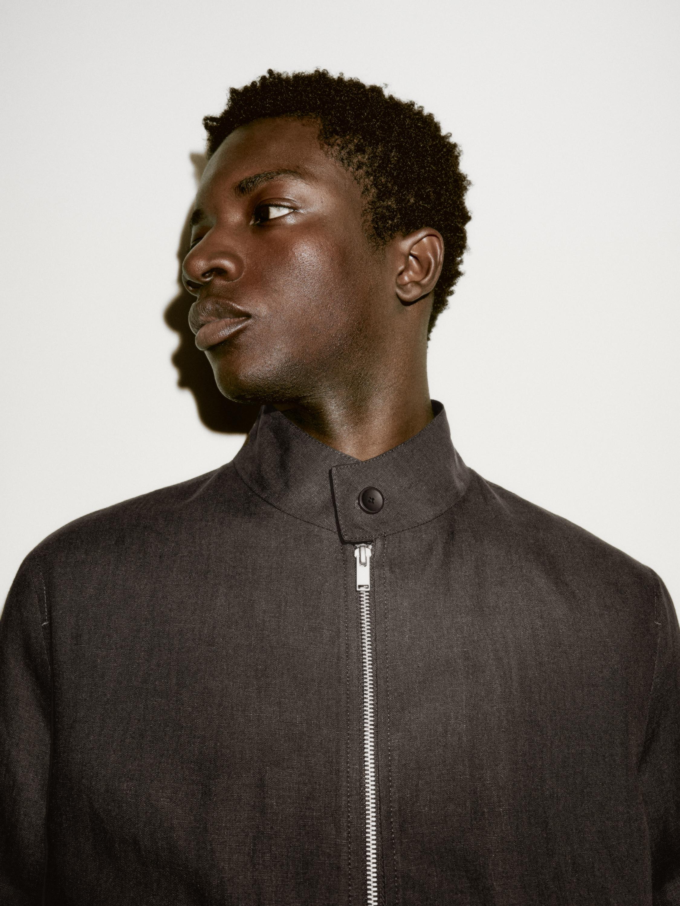100% linen jacket with pockets - Limited Edition
