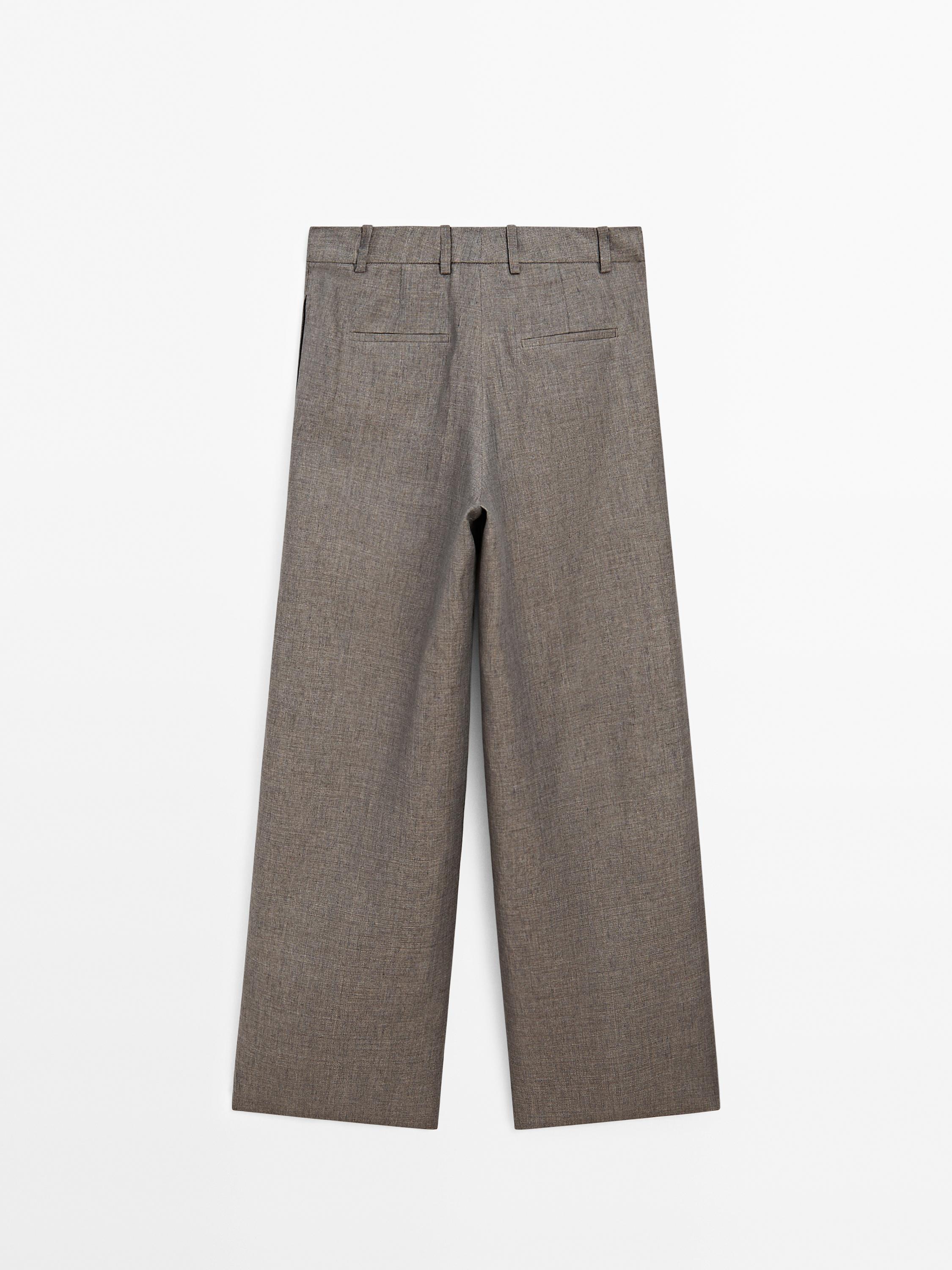 Flowing 100% linen trousers