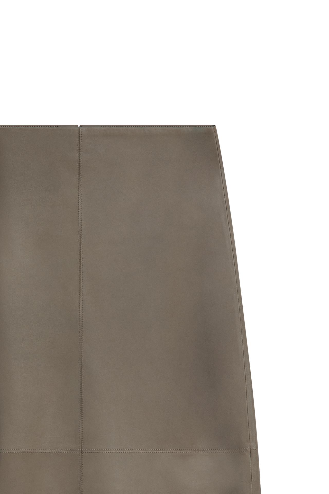 Midi pencil leather skirt - LIMITED EDITION — MOLE BROWN