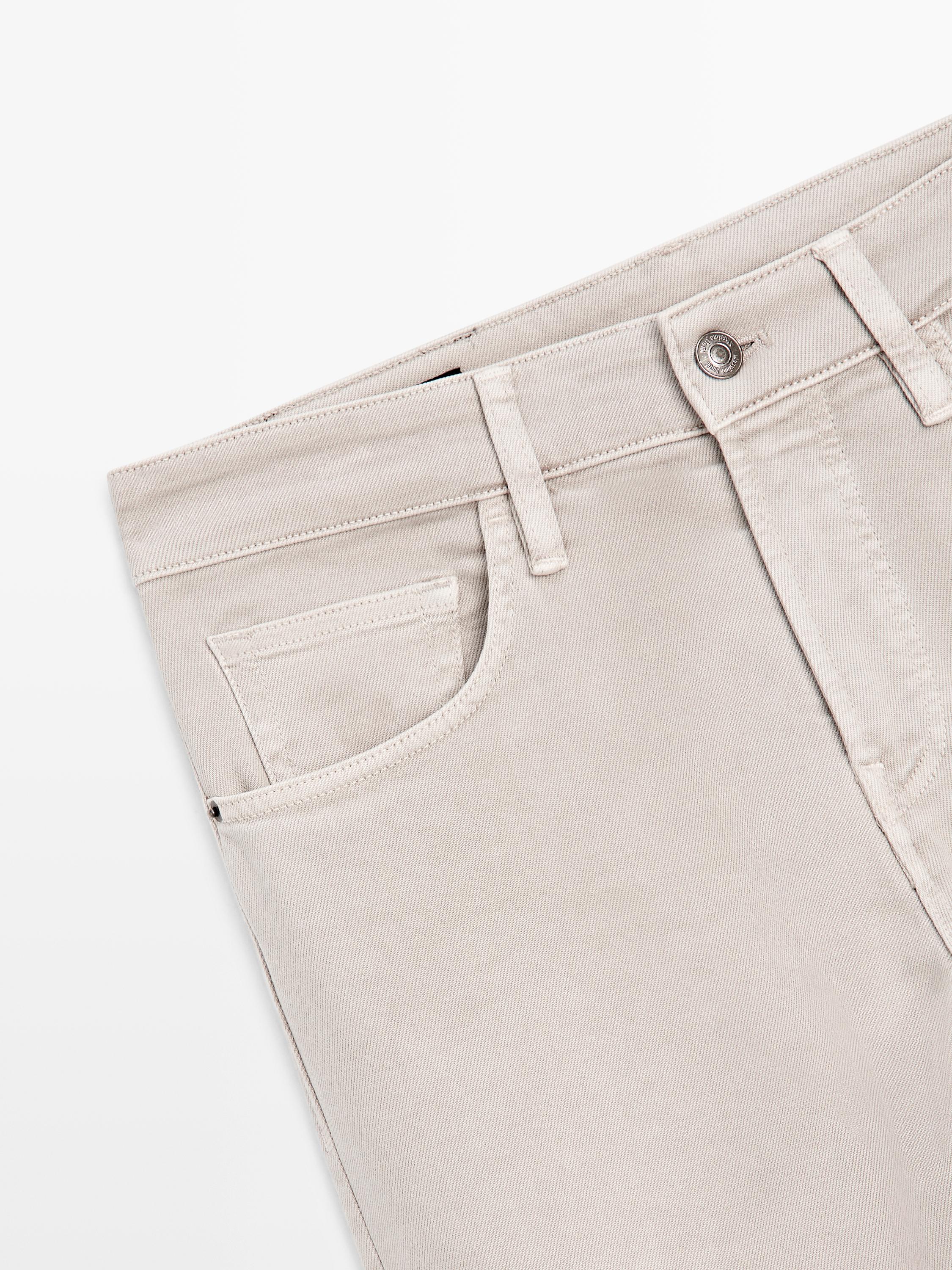 Tapered fit jeans — STONE