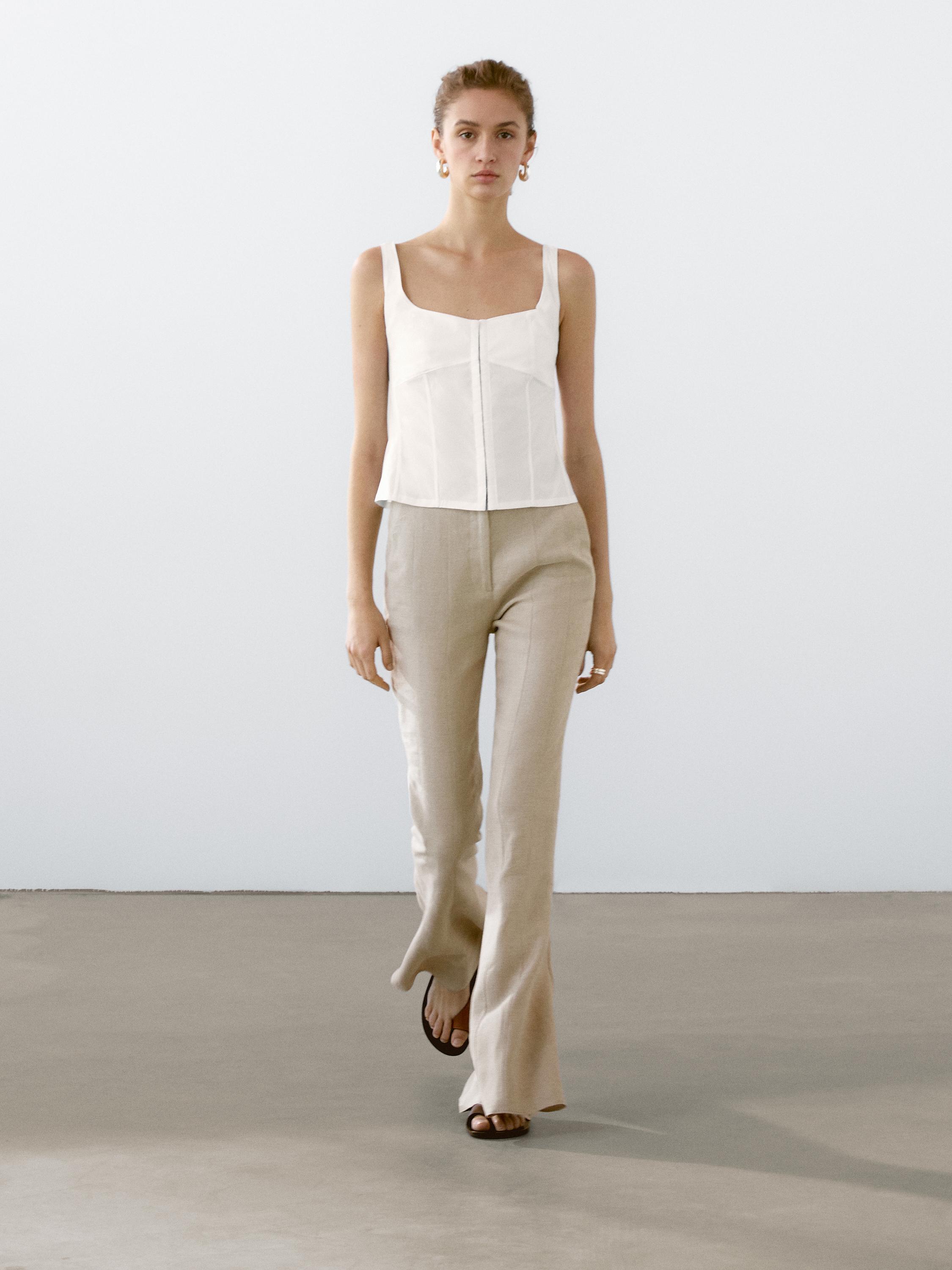 توب كورسيه من القطن المخلوط