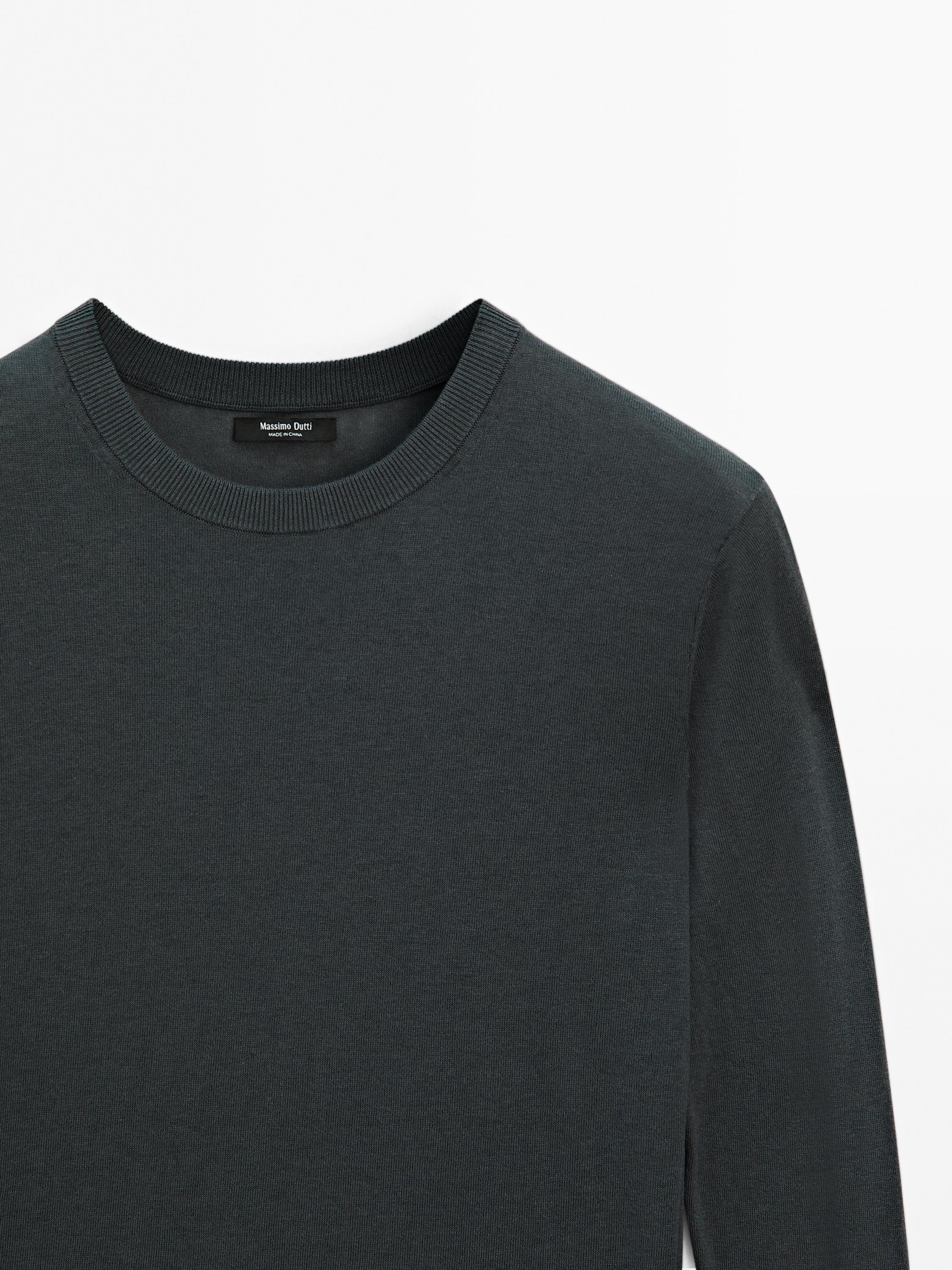 Pull en maille de coton mélangé