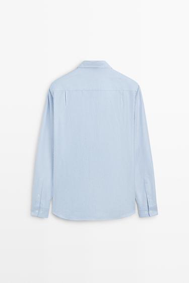 Regular fit striped Oxford shirt — DEEP BLUE 6
