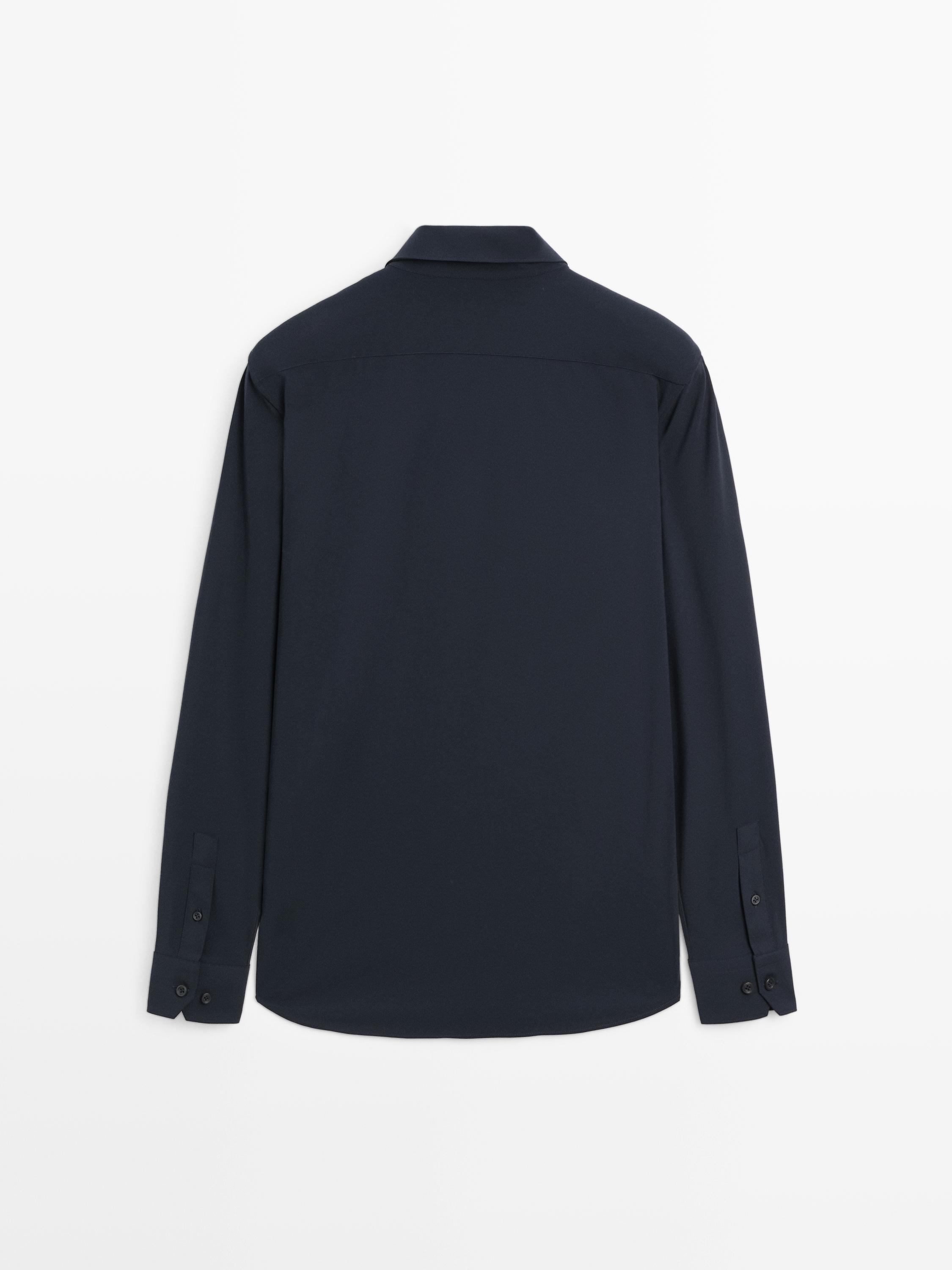 Slim fit stretch overhemd