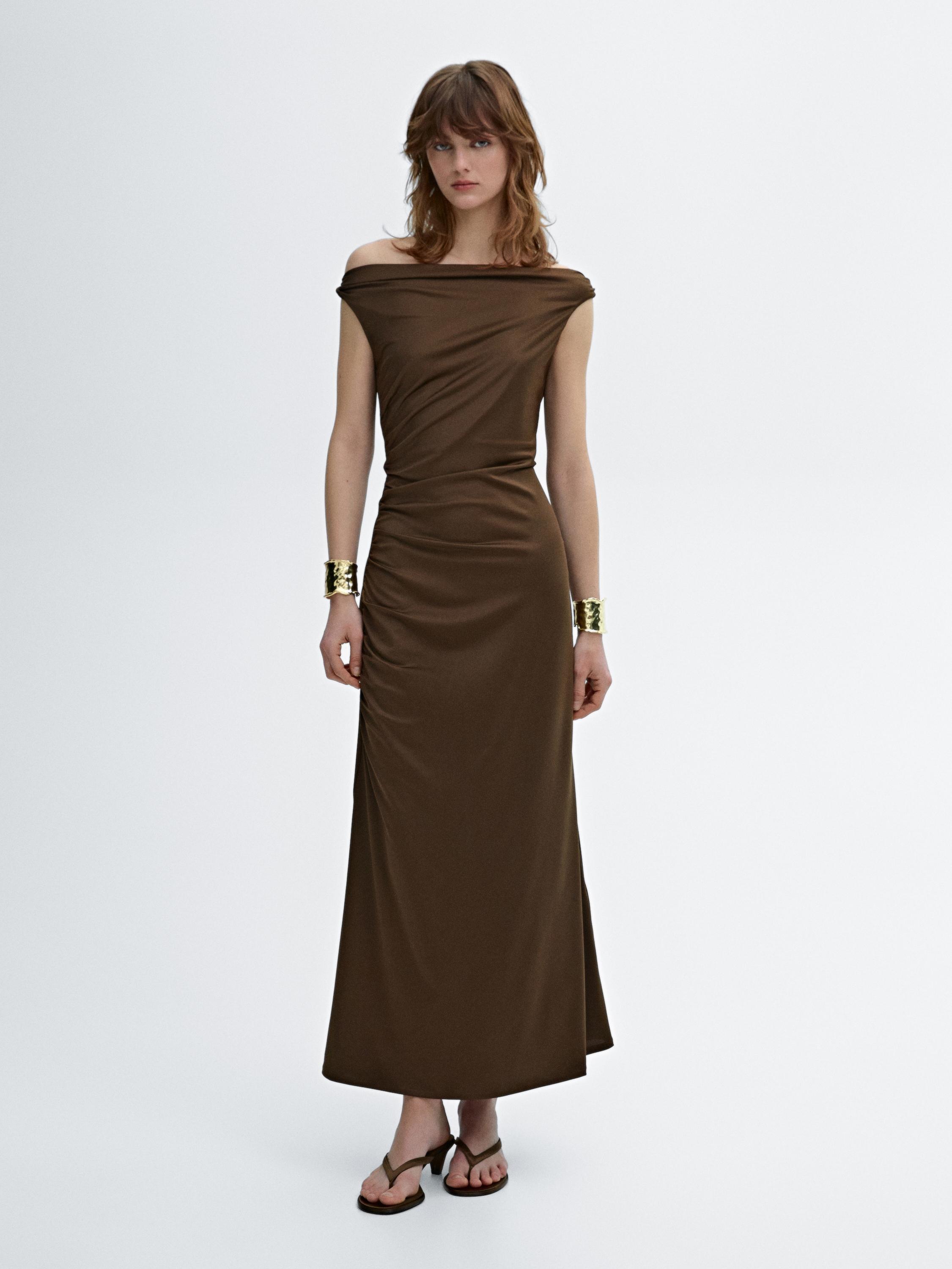 Asymmetric long dress