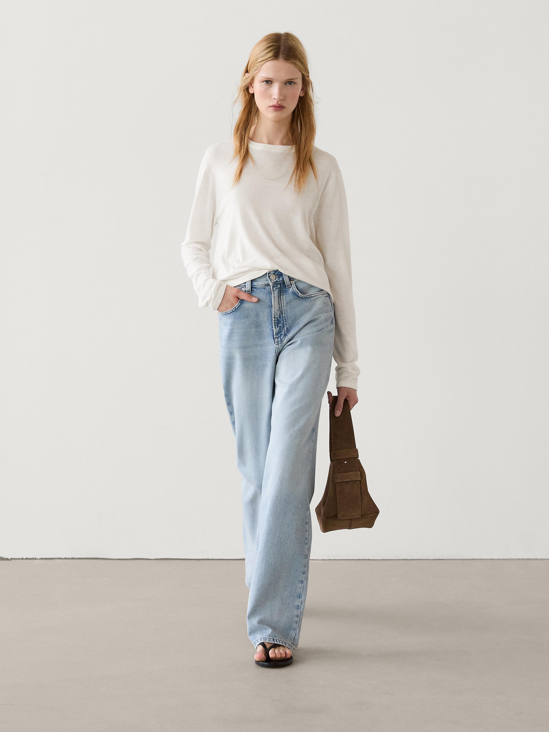 سويتر محاك من صوف صناعي