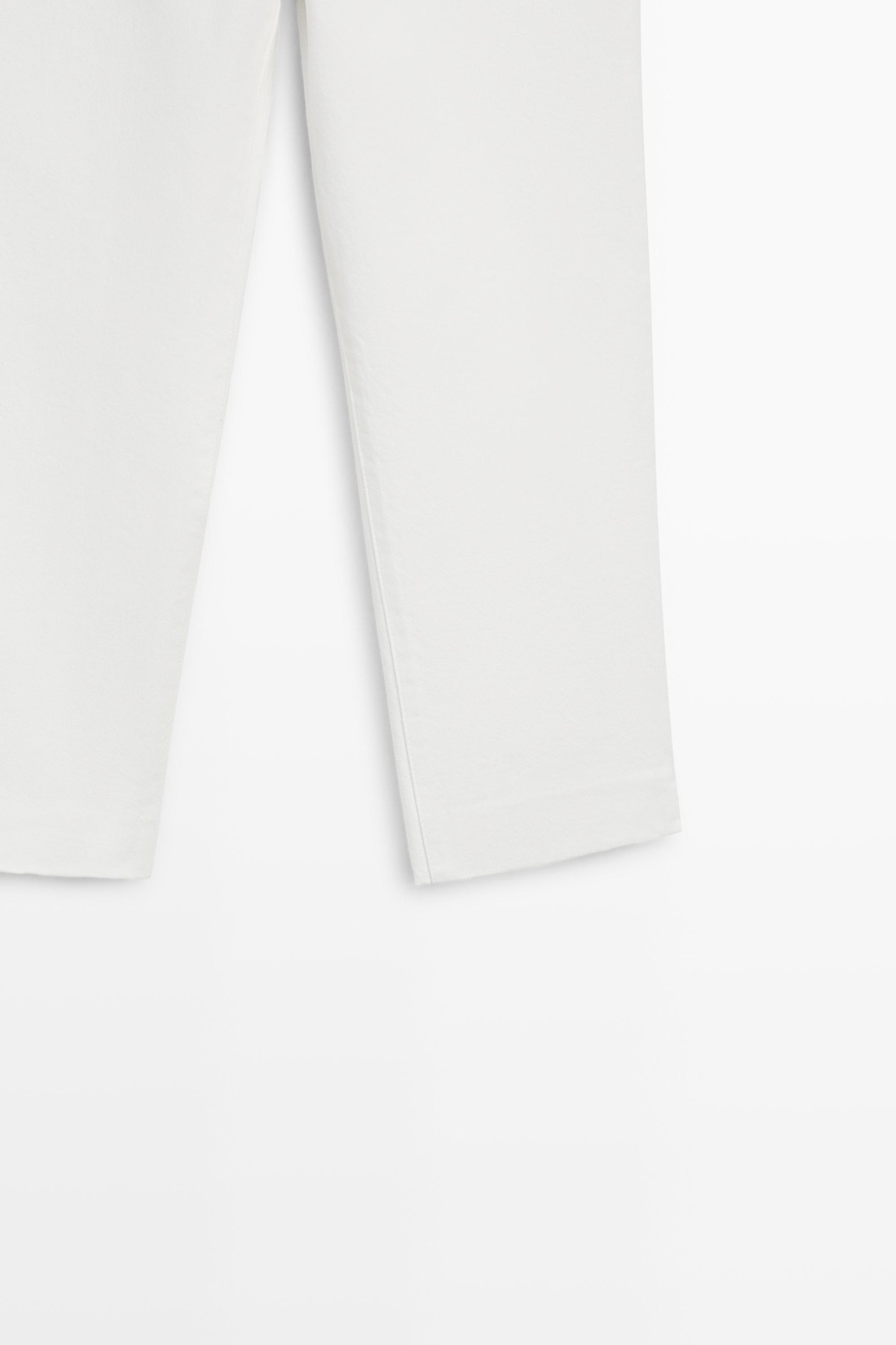 Denim capris — Off white