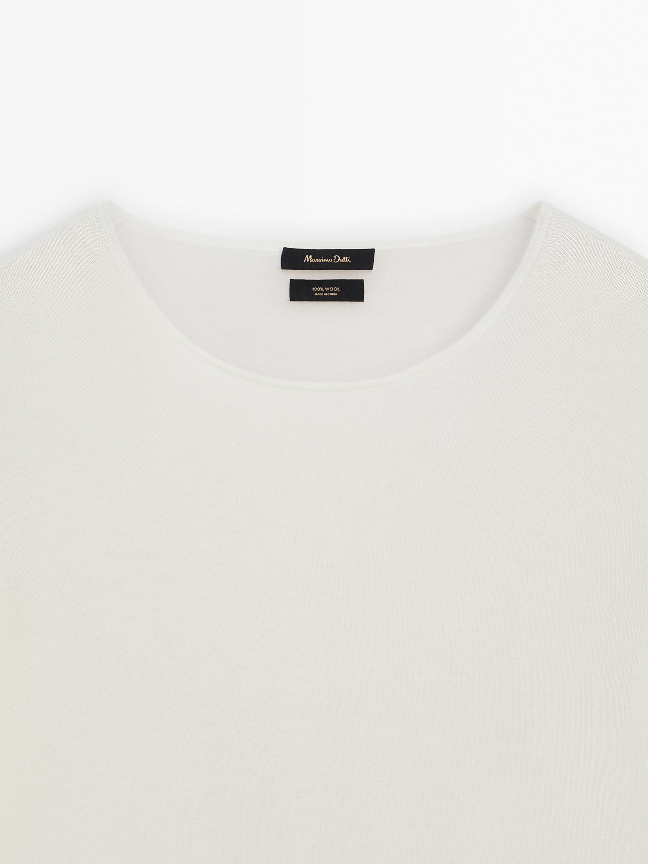 100% wool knit sweater
