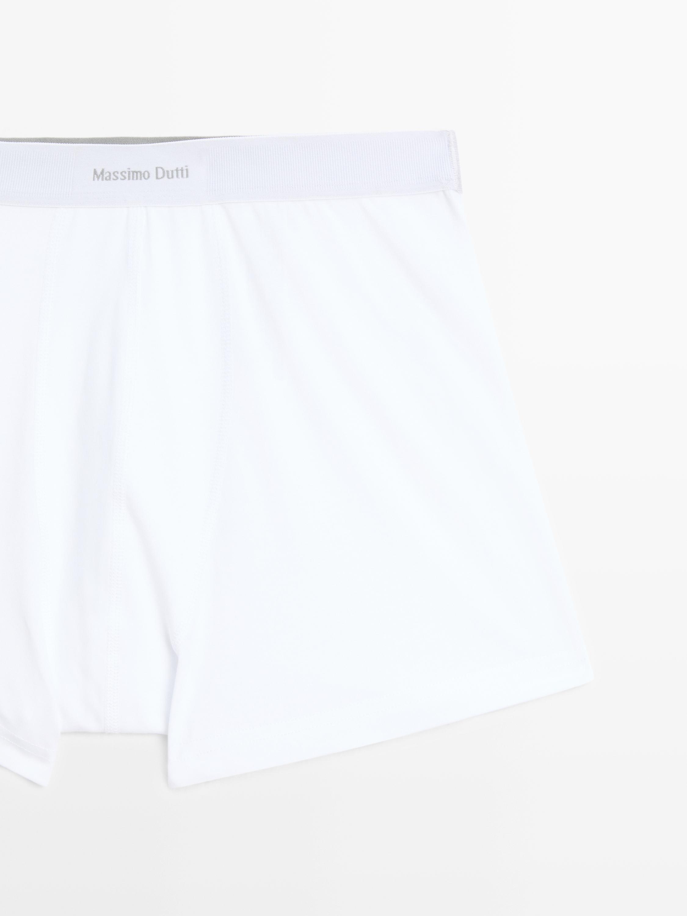 Boxers with logo waistband — WHITE