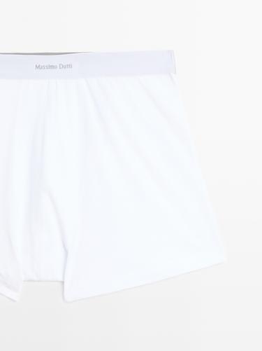 Boxers with logo waistband — WHITE 4