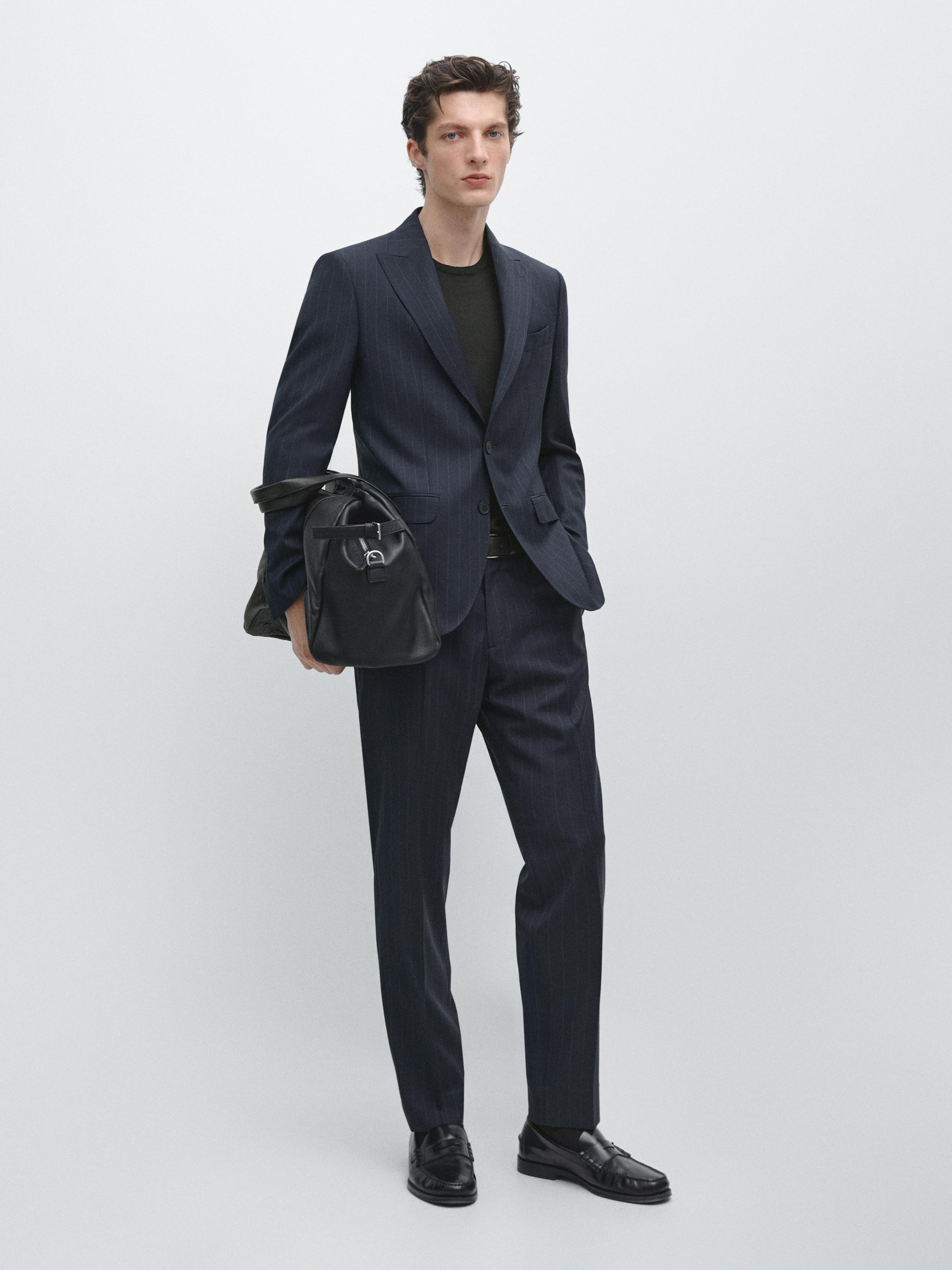 Blazer à rayures tennis 100&nbsp;% laine