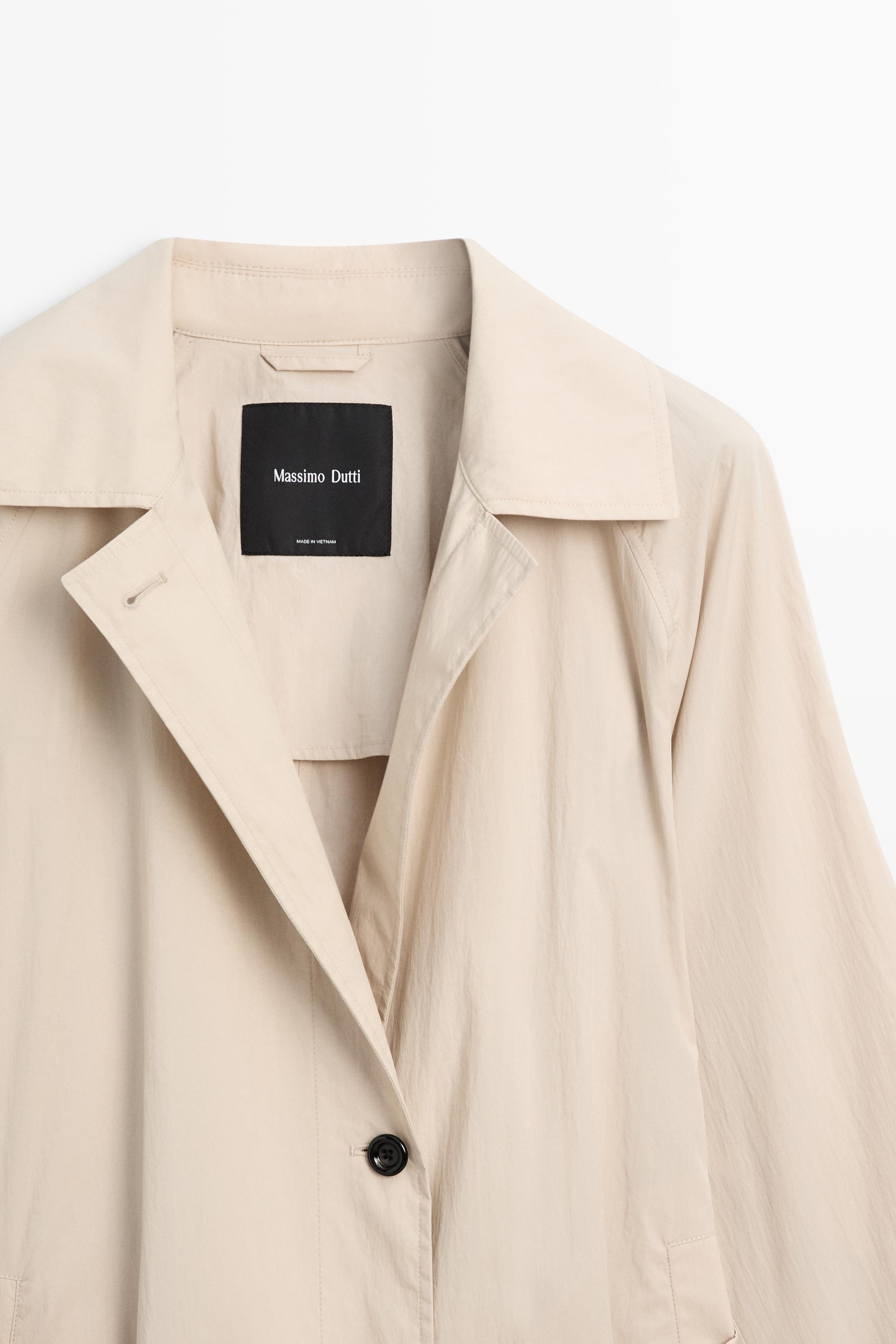 Long flowing trench coat — Beige