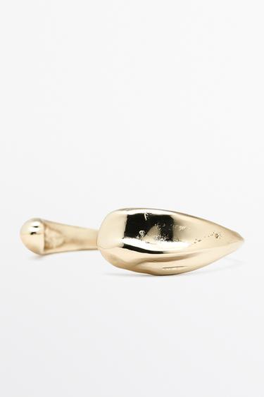 Curved open-design bracelet — GOLDEN 3
