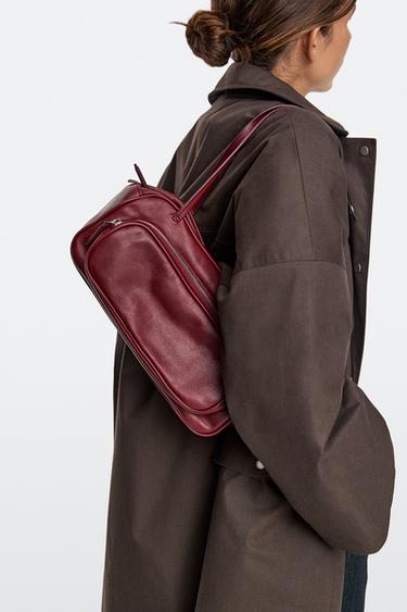 Medium Nappa leather bowling bag — Red 3