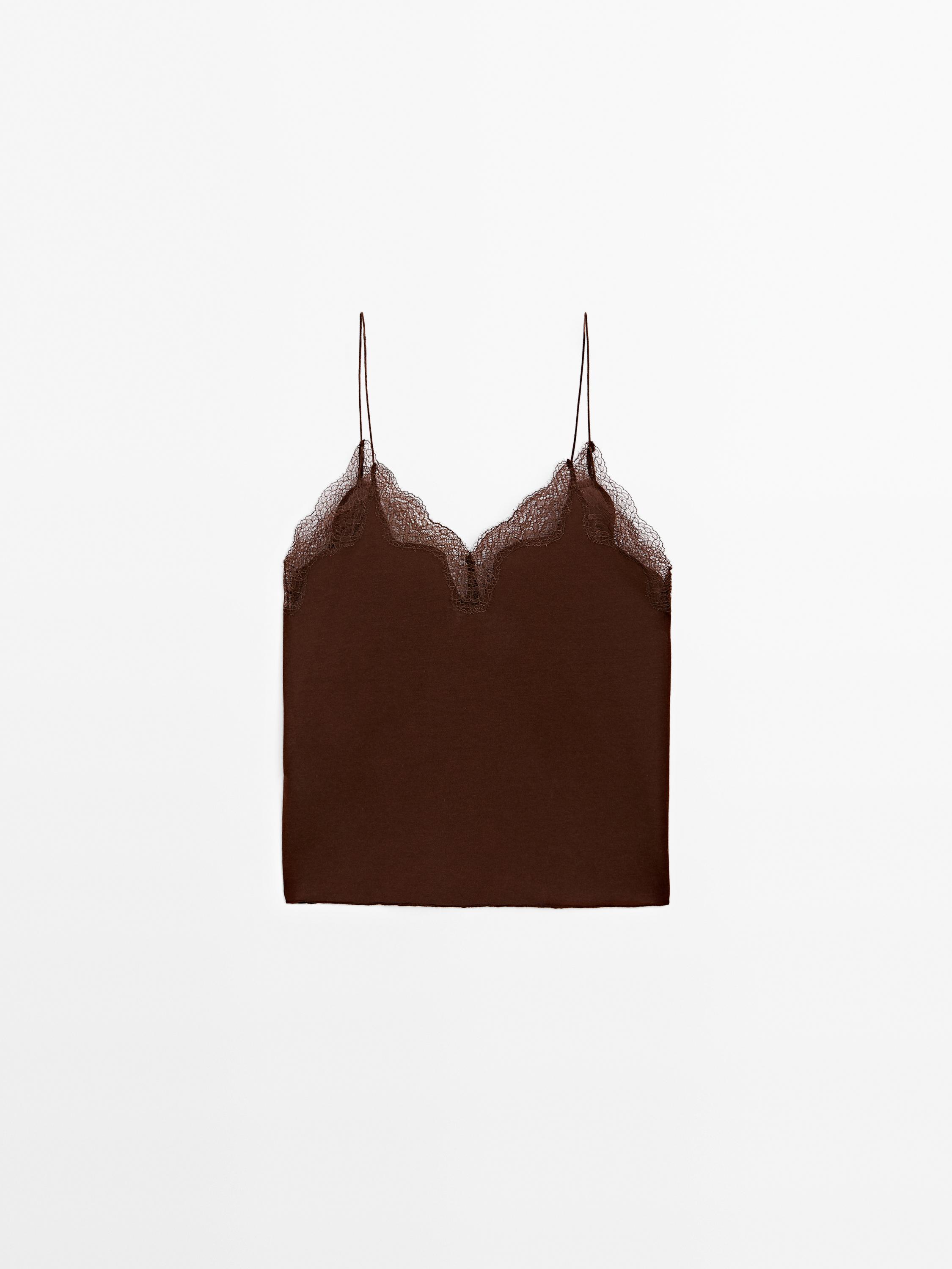 Lace camisole top