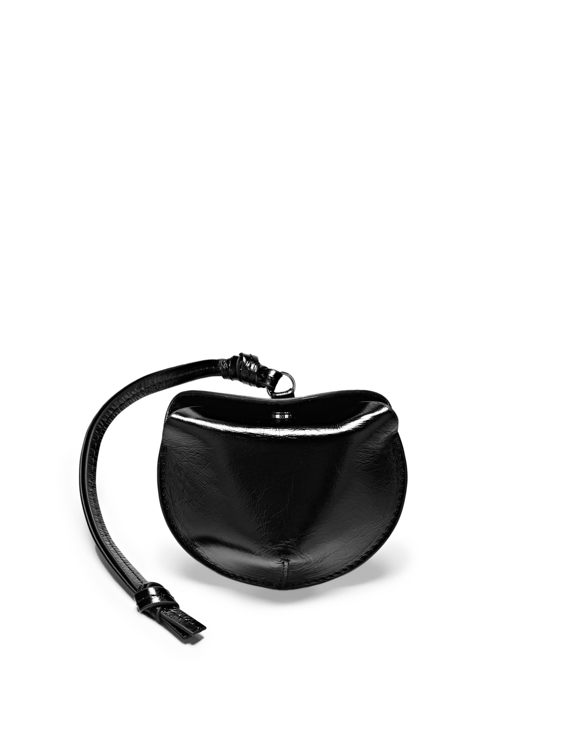 Foldable nappa leather AirPods case — BLACK