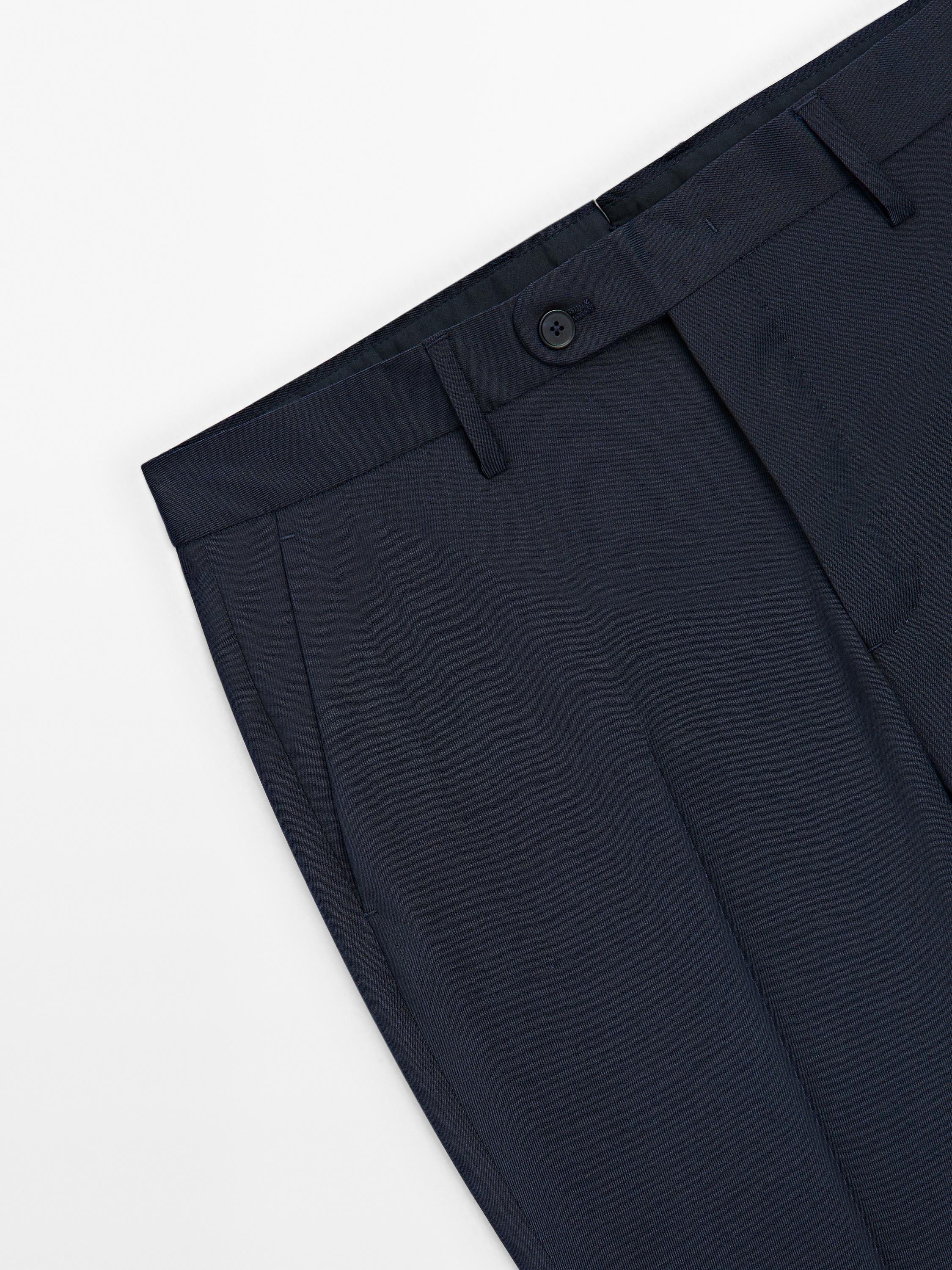 100% wool suit trousers