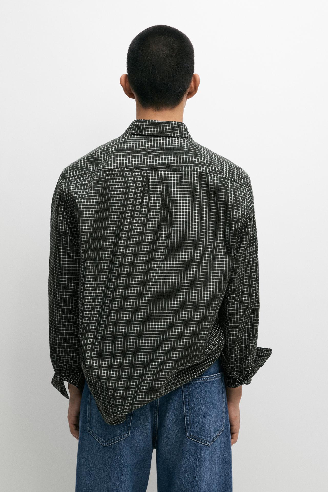100% cotton regular fit shirt — GREEN