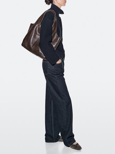Medium nappa leather bag — BROWN 6