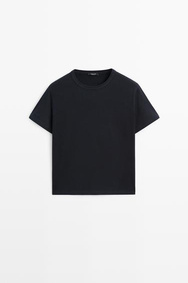 100% cotton short sleeve T-shirt — NAVY BLUE 2