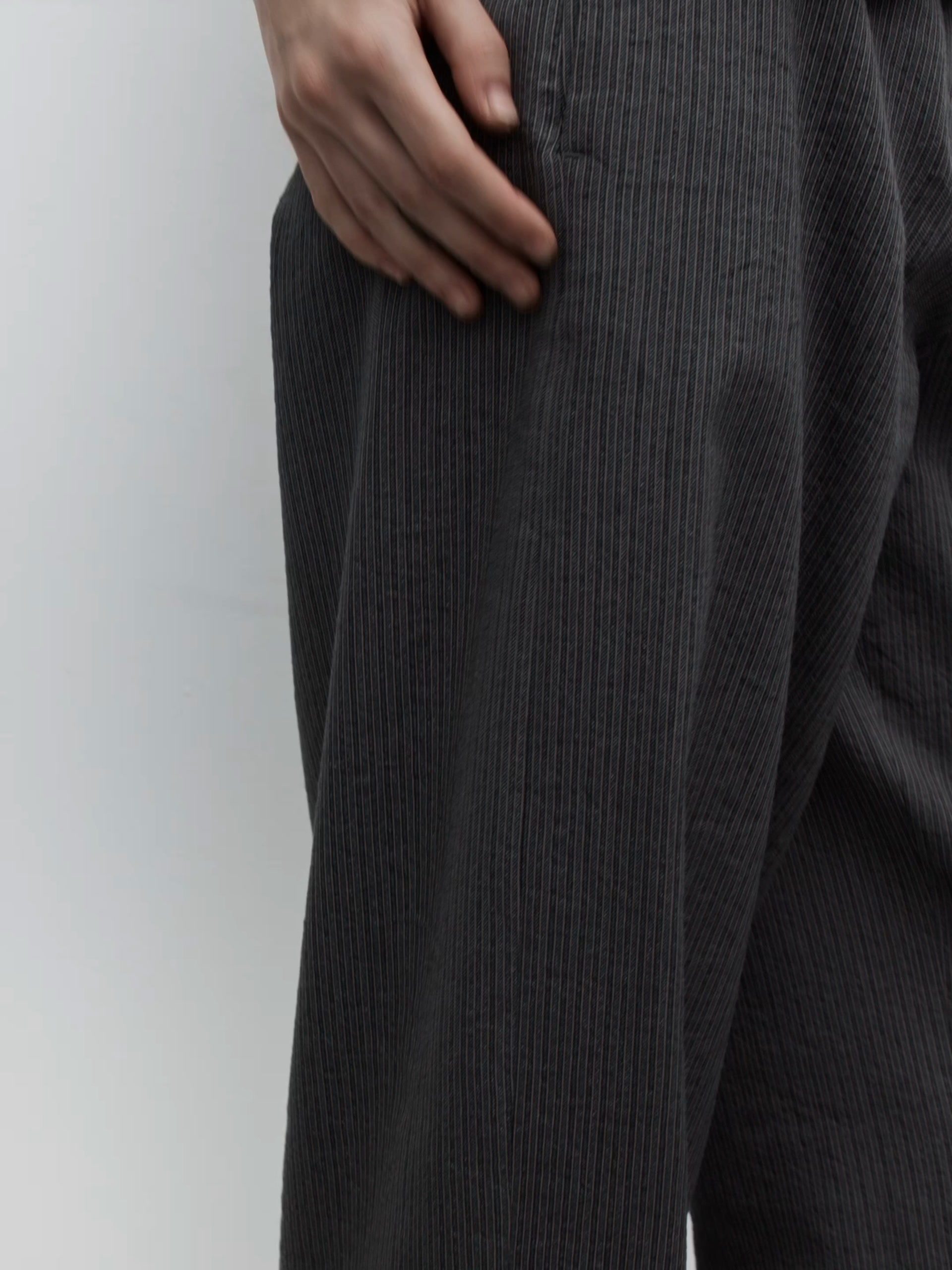 Jauktas kokvilnas veste ar lenti