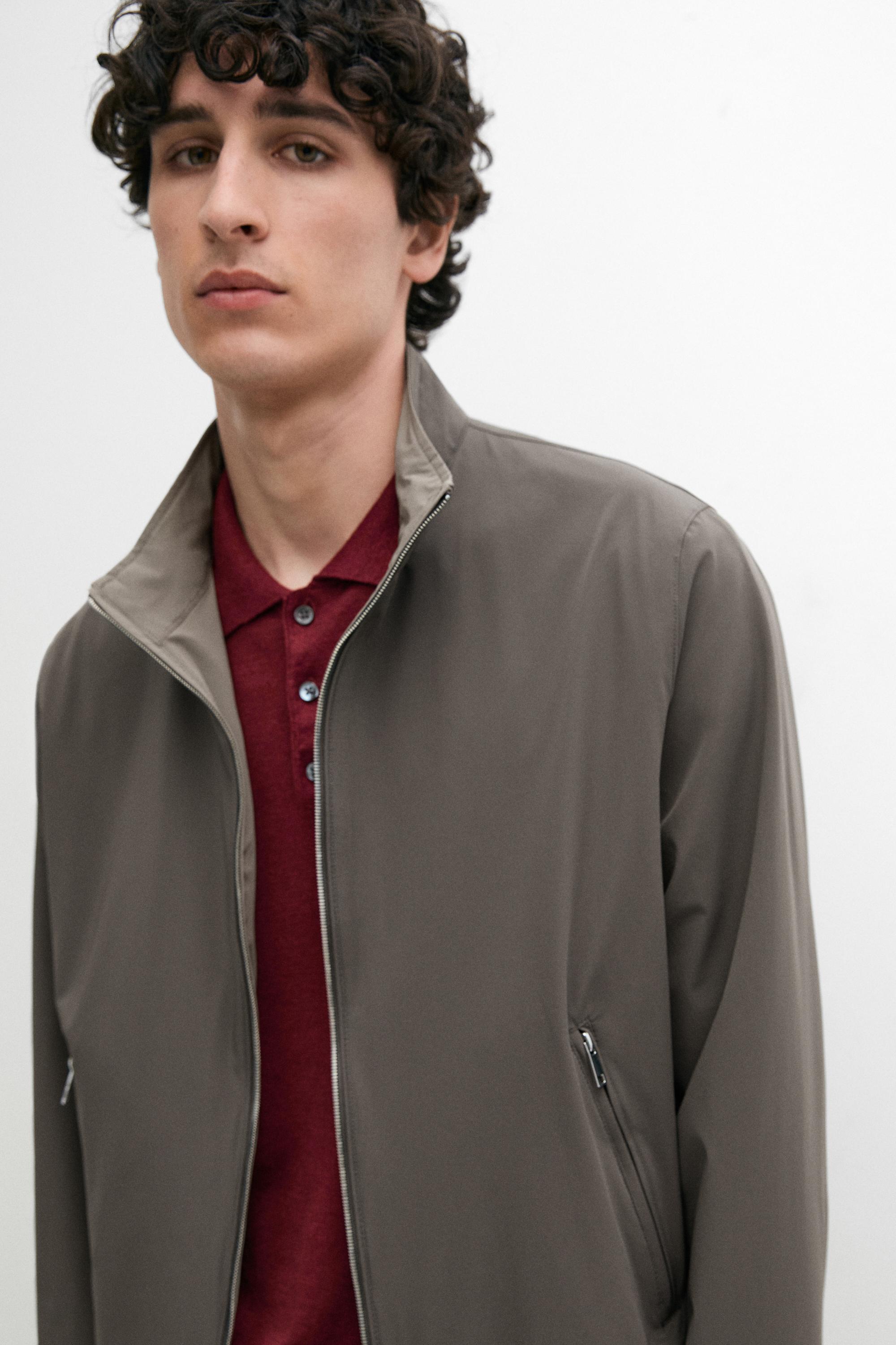 Short reversible jacket — GREY