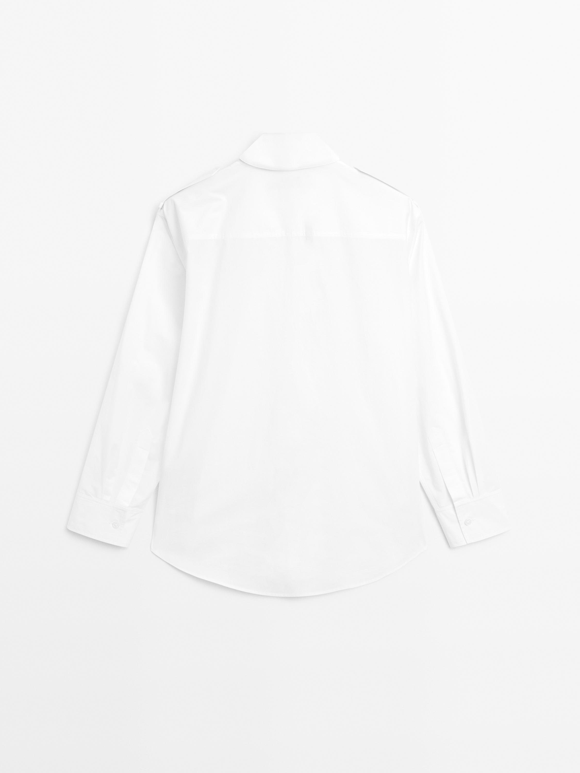 100% cotton shirt with shoulder detail