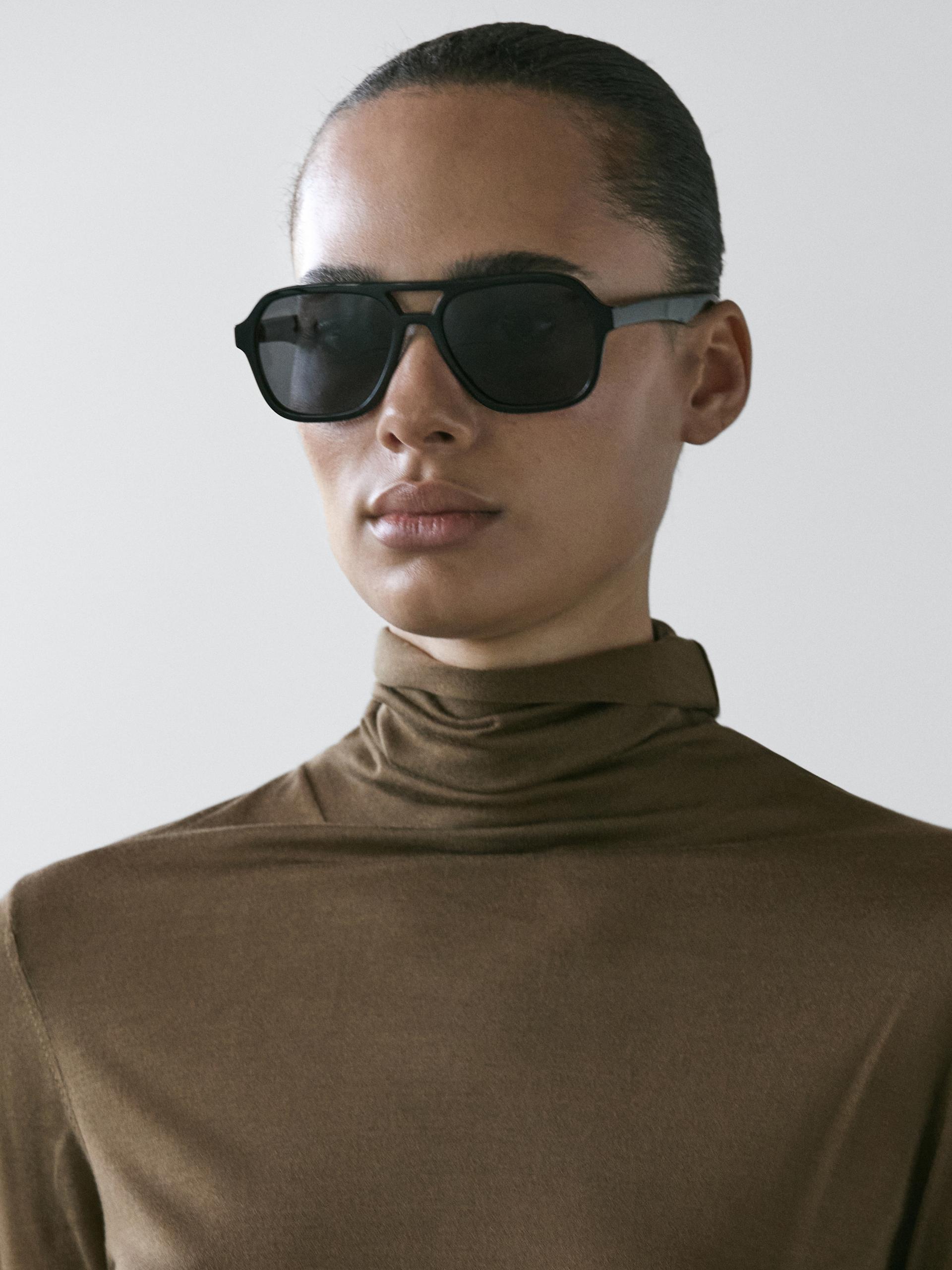 Luźna Spódnica Średniej Długości Z Falbanami - Surowy - 40 - Massimo Dutti - Kobieta