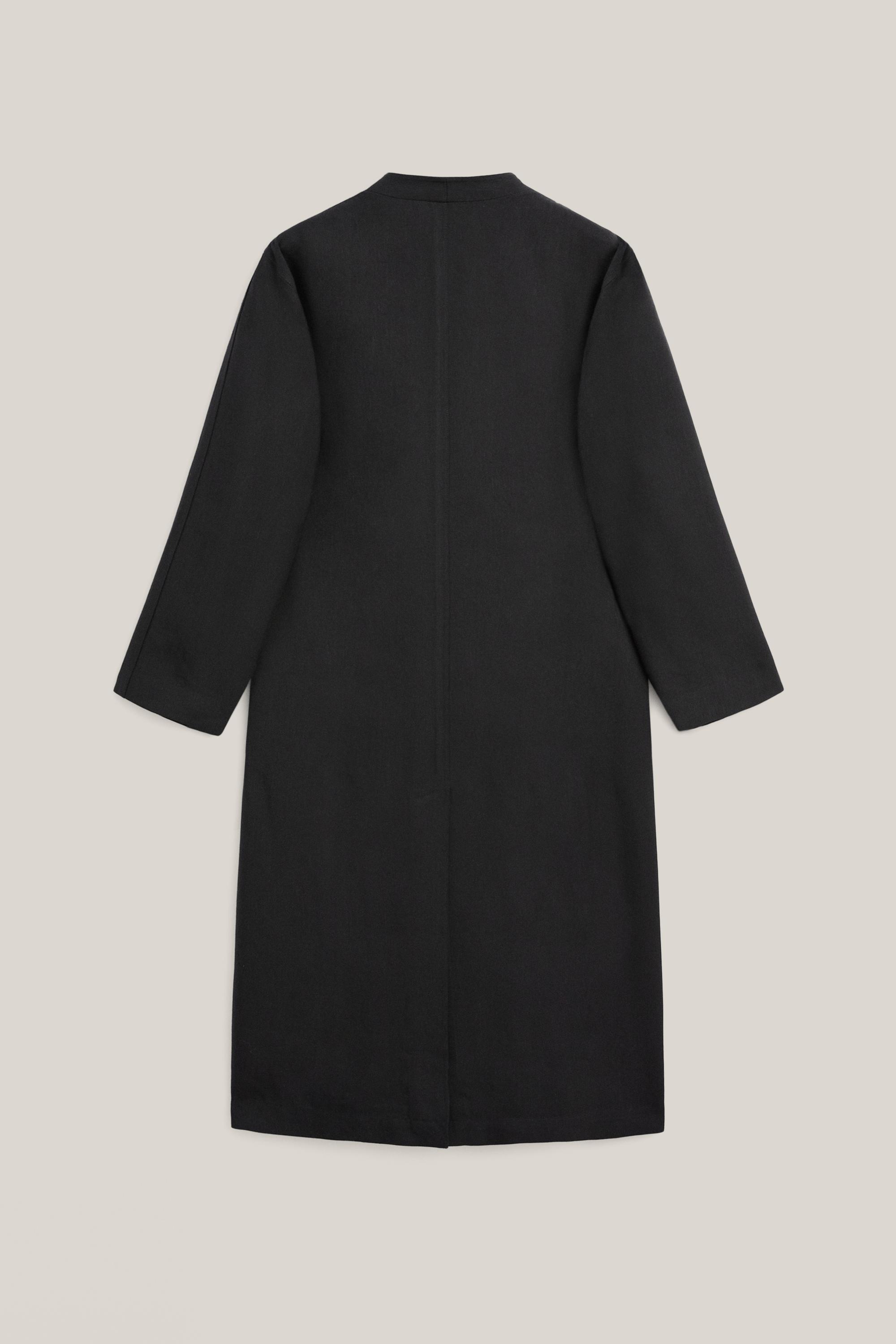 Long double-breasted trench coat - LIMITED EDITION — BLACK