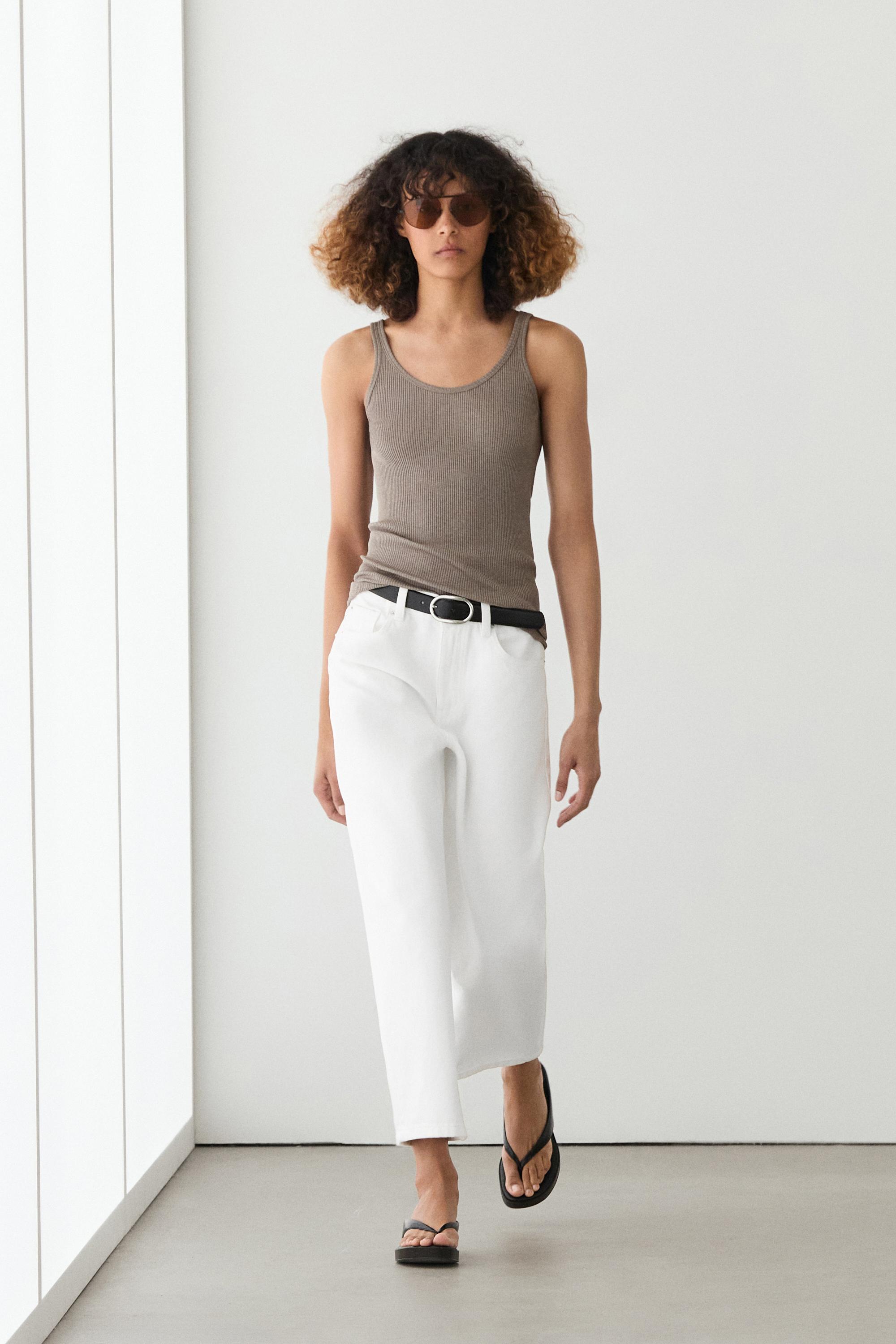 Top tirants canalé mescla seda