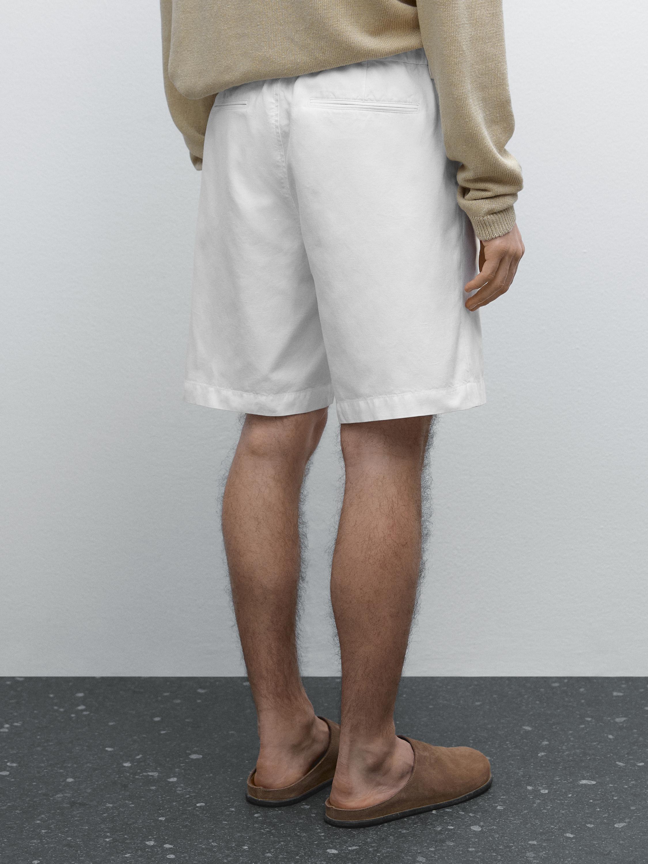 Bermuda semi jogger mezcla algodón