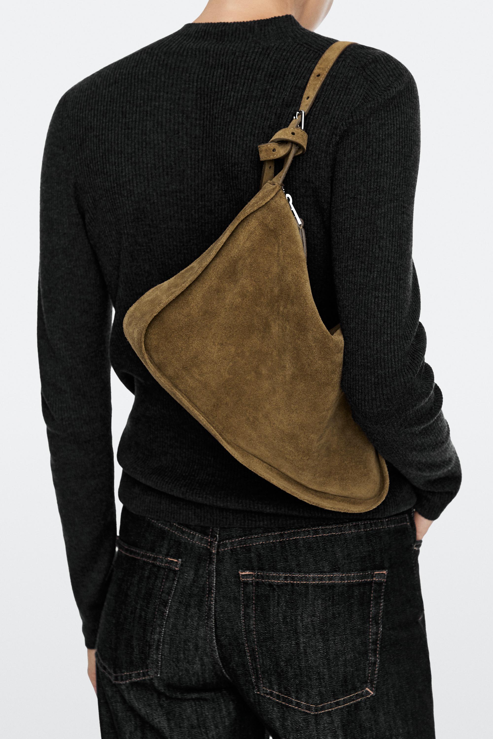 Bolso bandolera piel serraje
