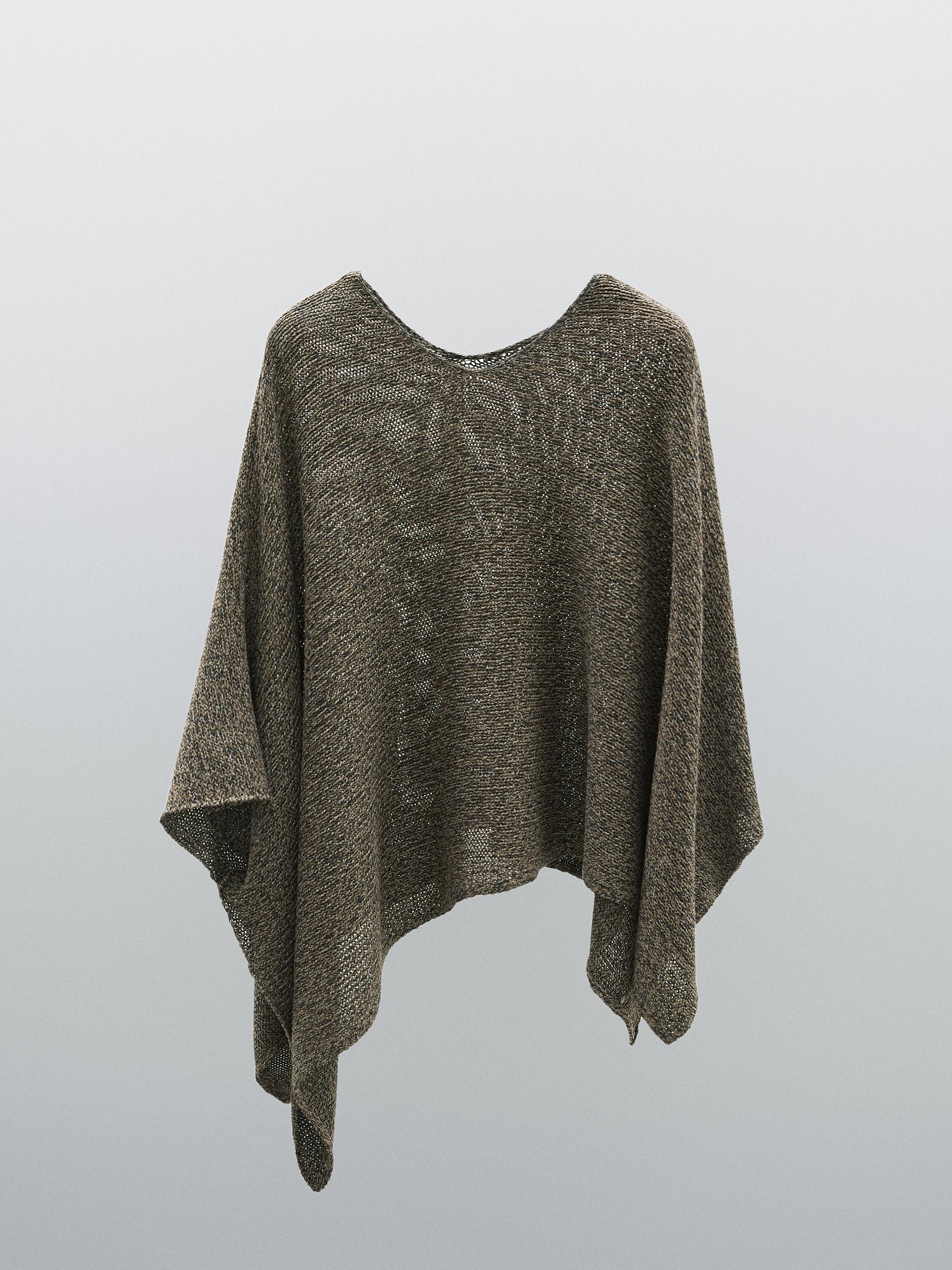Capă din tricot marmorat - studio