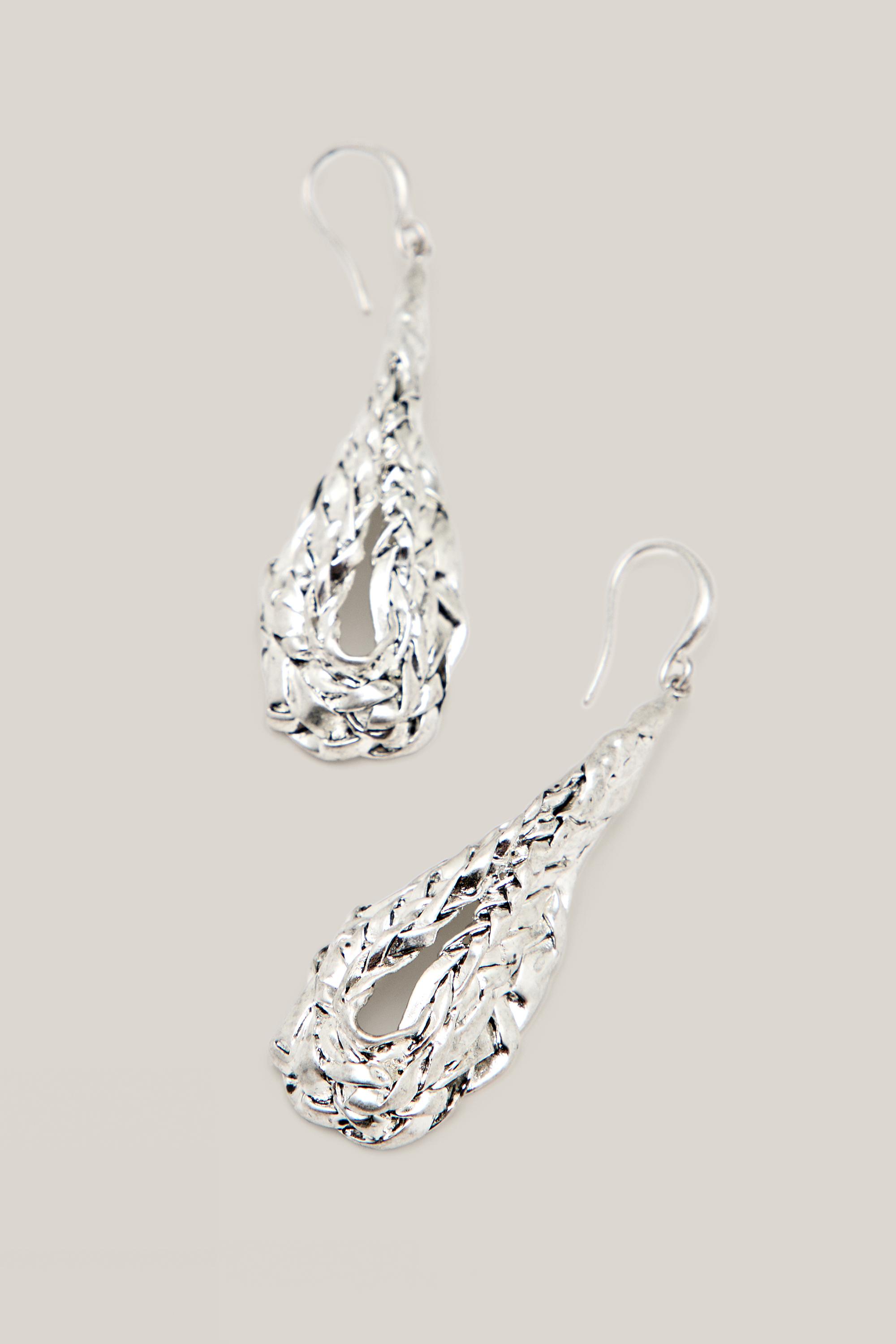 Textured basket earrings - LIMITED EDITION