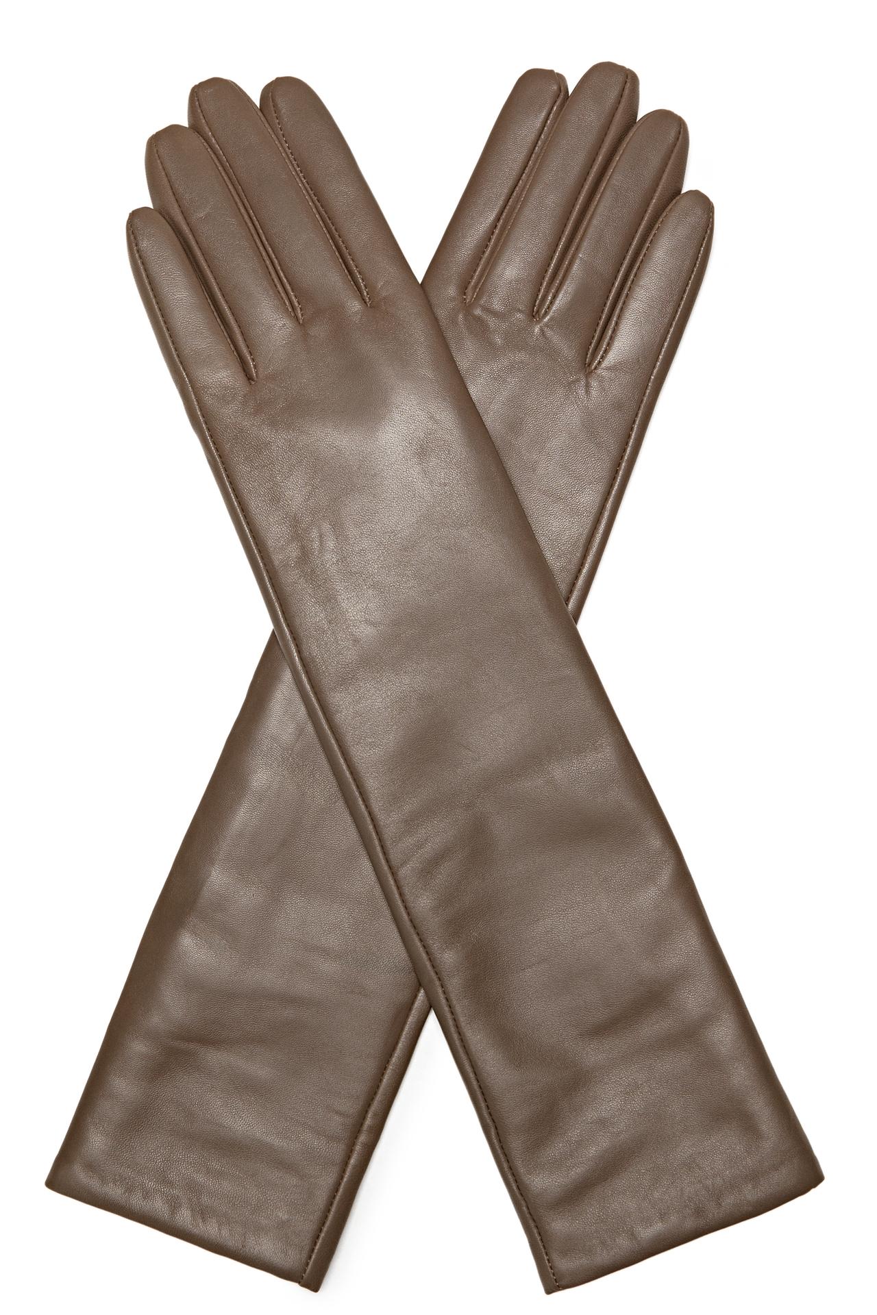 Long nappa leather gloves - LIMITED EDITION — BEIGE