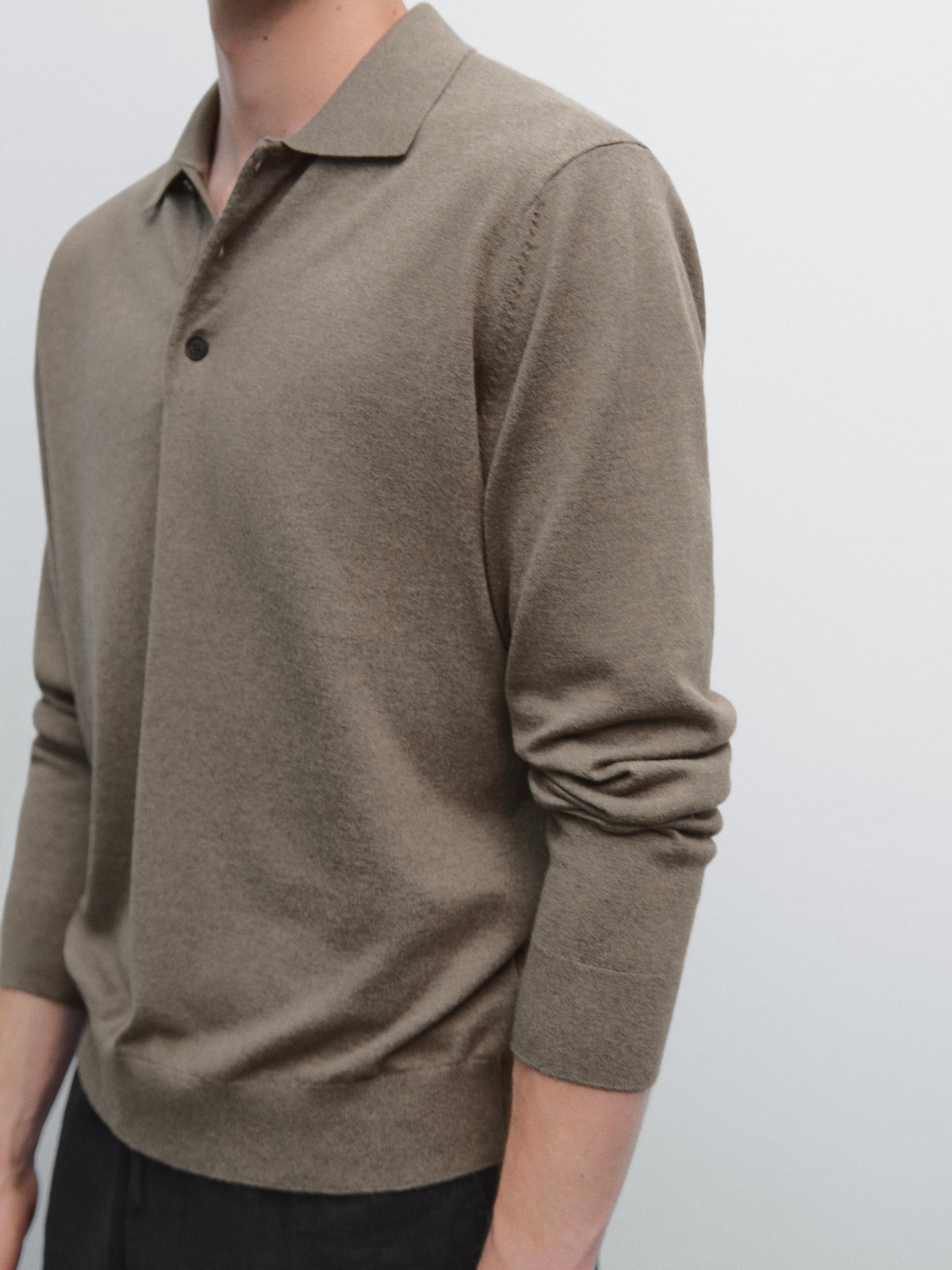 Jersey polo punto mezcla algodón
