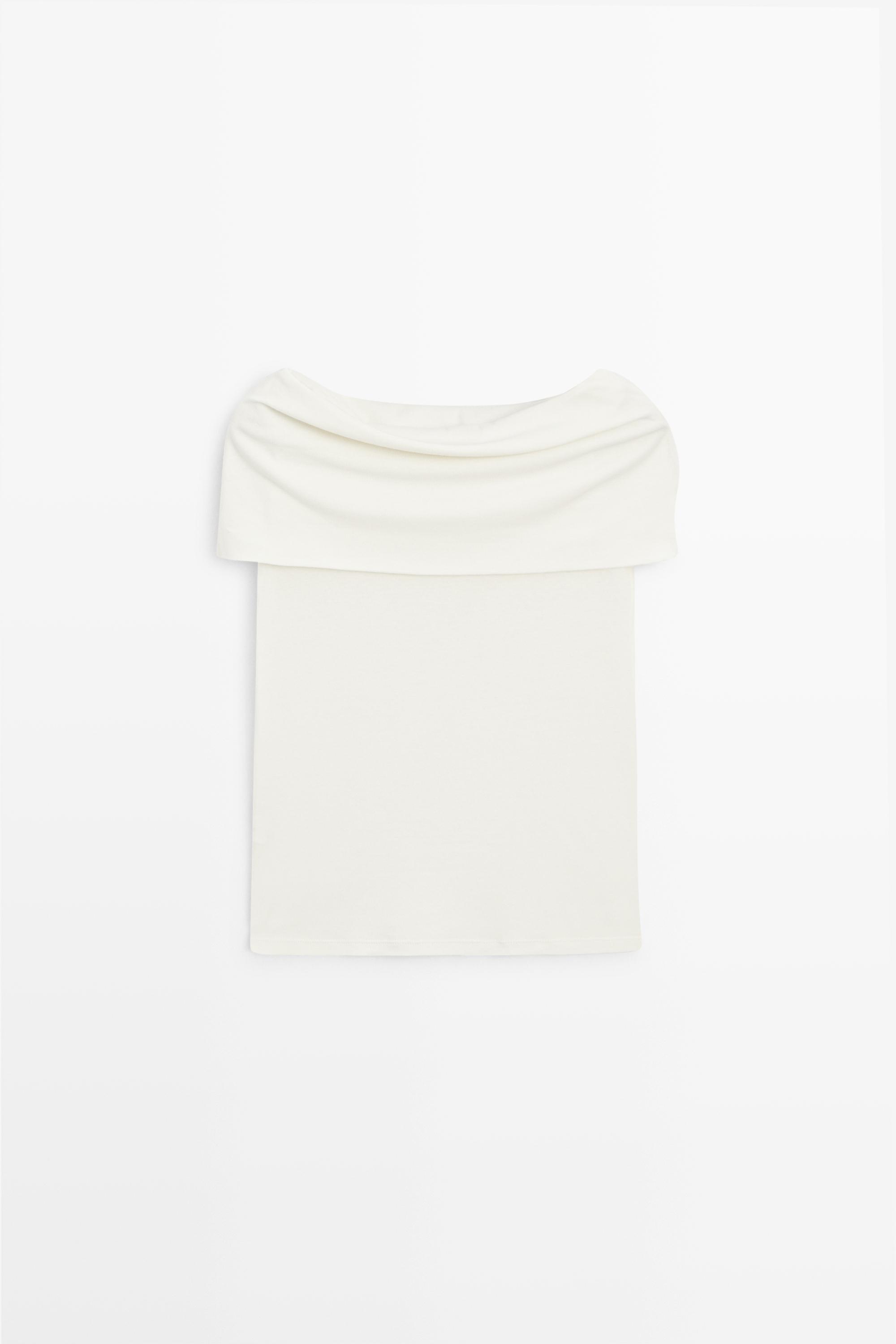 Cotton off-the-shoulder top