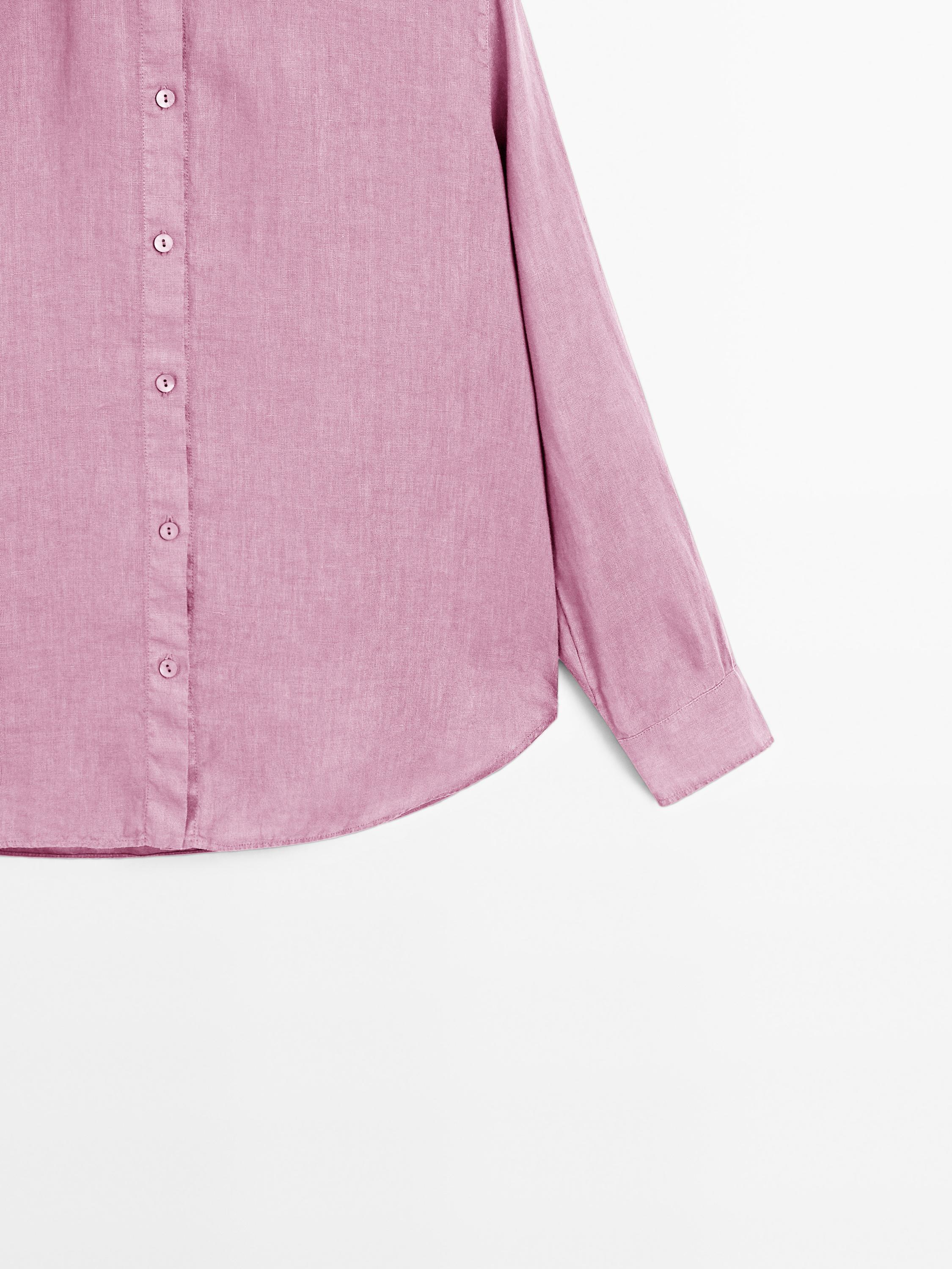 Flowing 100% linen shirt