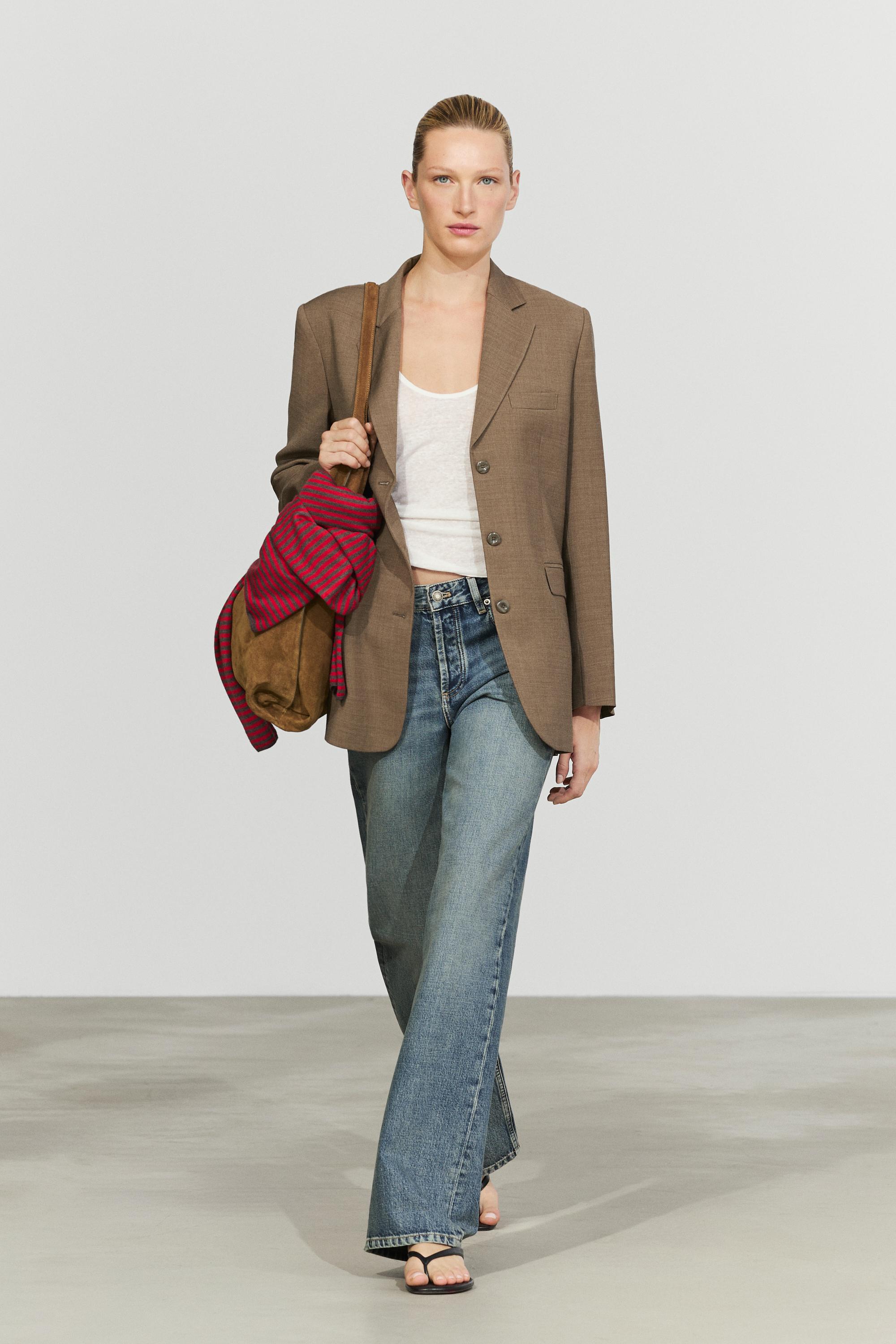 Melange 100% wool suit blazer