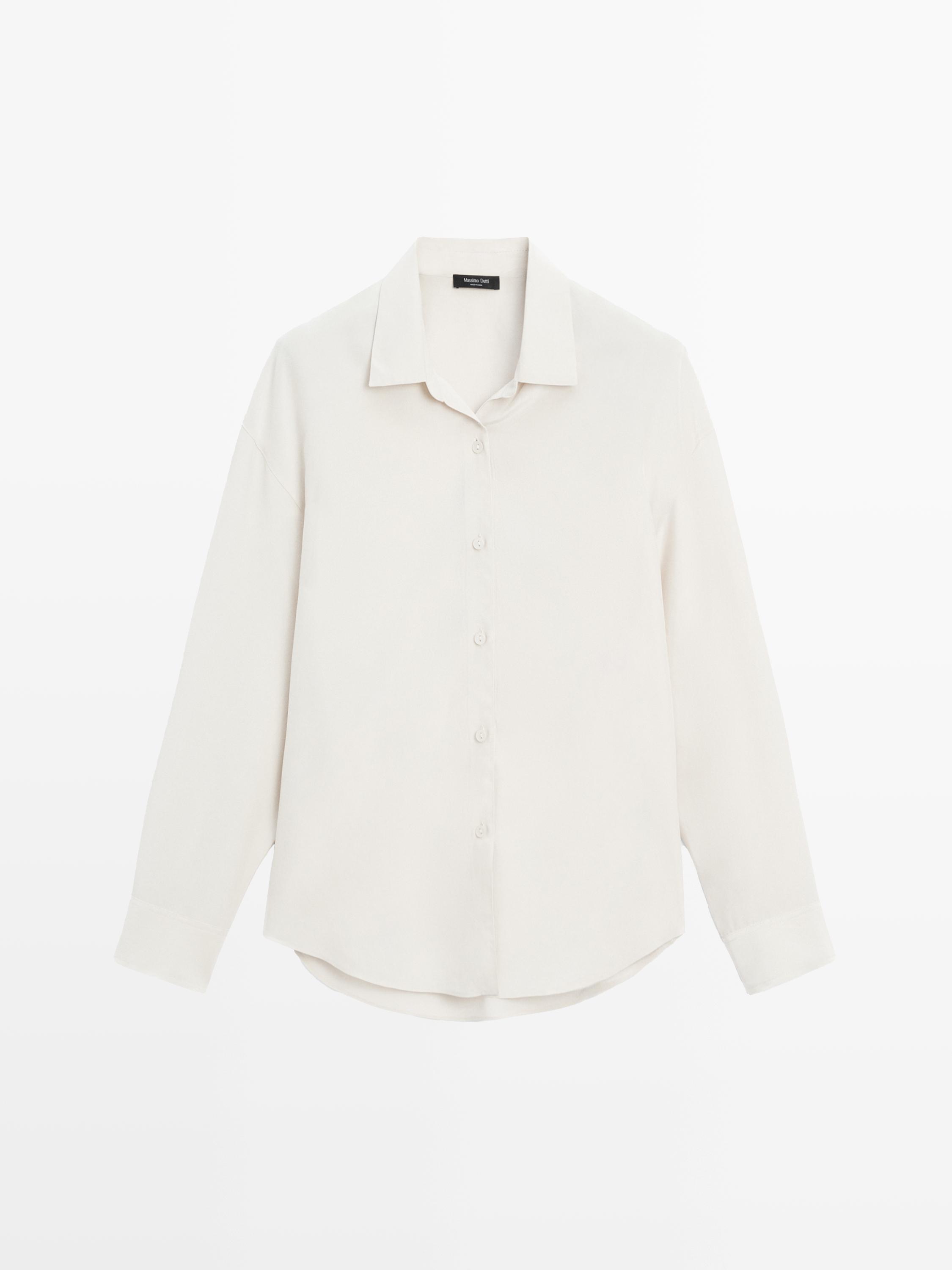 Flowing technical fabric shirt
