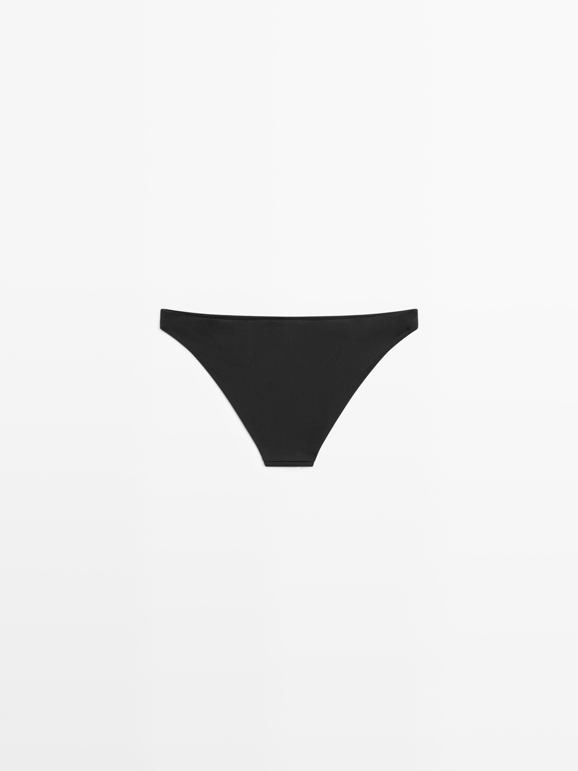 Plain bikini bottoms — BLACK
