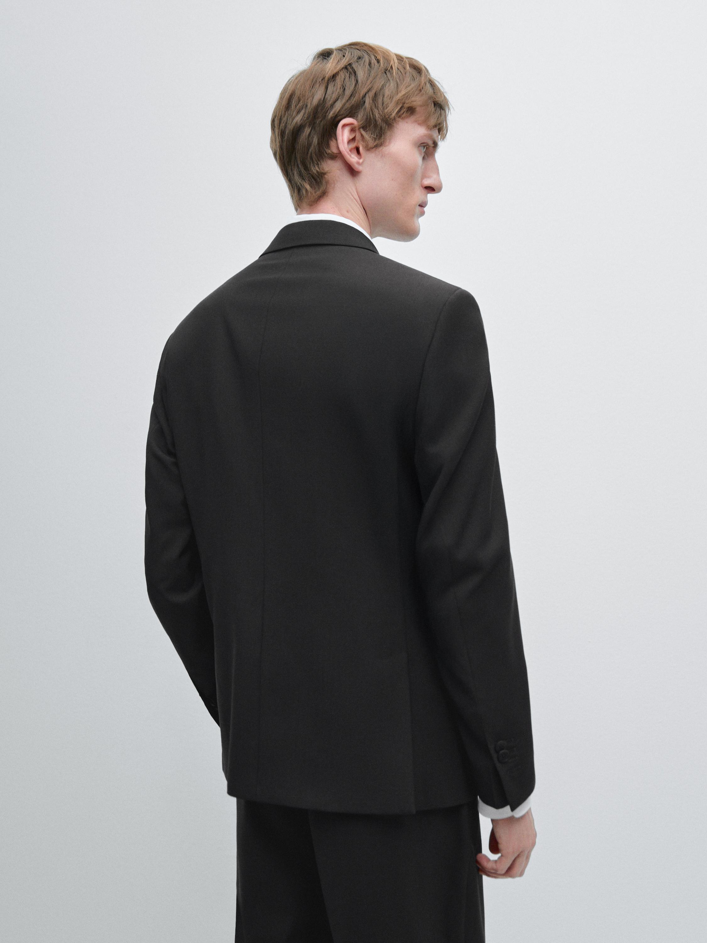 100% wool suit blazer